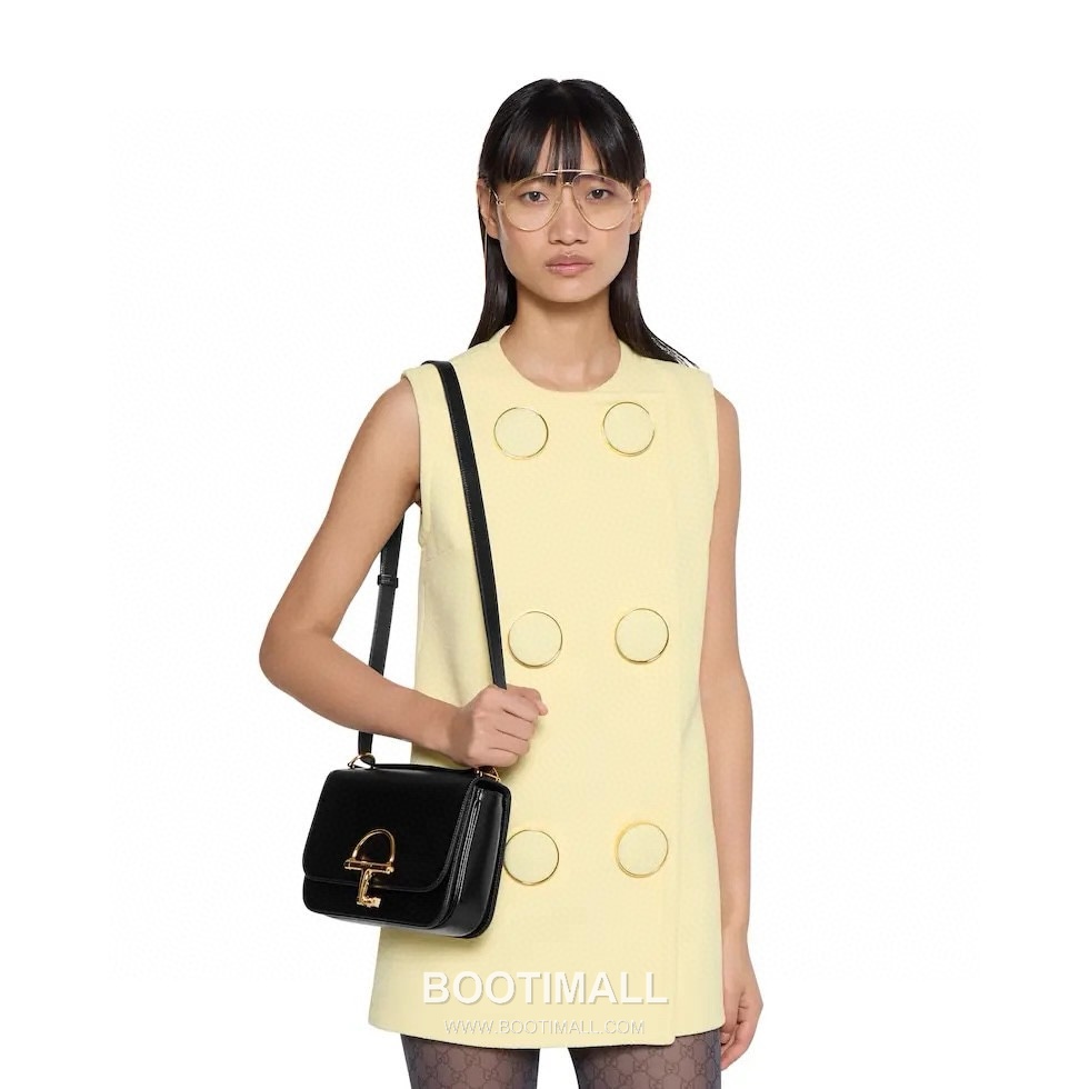 Gucci Siena Small Horsebit Smooth Leather Black Shoulder Bag 구찌 시에나 스몰 홀스빗 846705 스무스 레더 블랙 숄더백 23cm 2