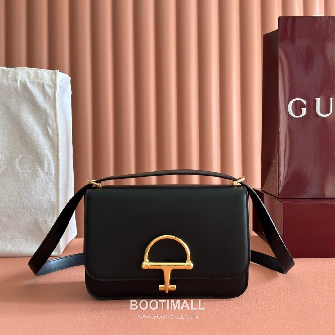 Gucci Siena Small Horsebit Smooth Leather Black Shoulder Bag 구찌 시에나 스몰 홀스빗 846705 스무스 레더 블랙 숄더백 23cm 5