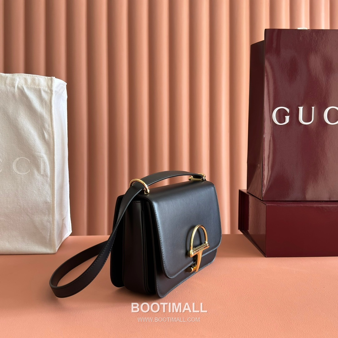 Gucci Siena Small Horsebit Smooth Leather Black Shoulder Bag 구찌 시에나 스몰 홀스빗 846705 스무스 레더 블랙 숄더백 23cm 7