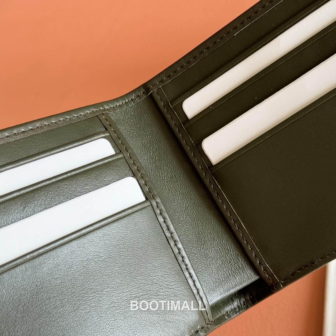 Gucci GG Supreme Bi-Fold Wallet Canvas Leather Trim 구찌 GG 수프림 반지갑 캔버스 가죽 트리밍 11cm 7