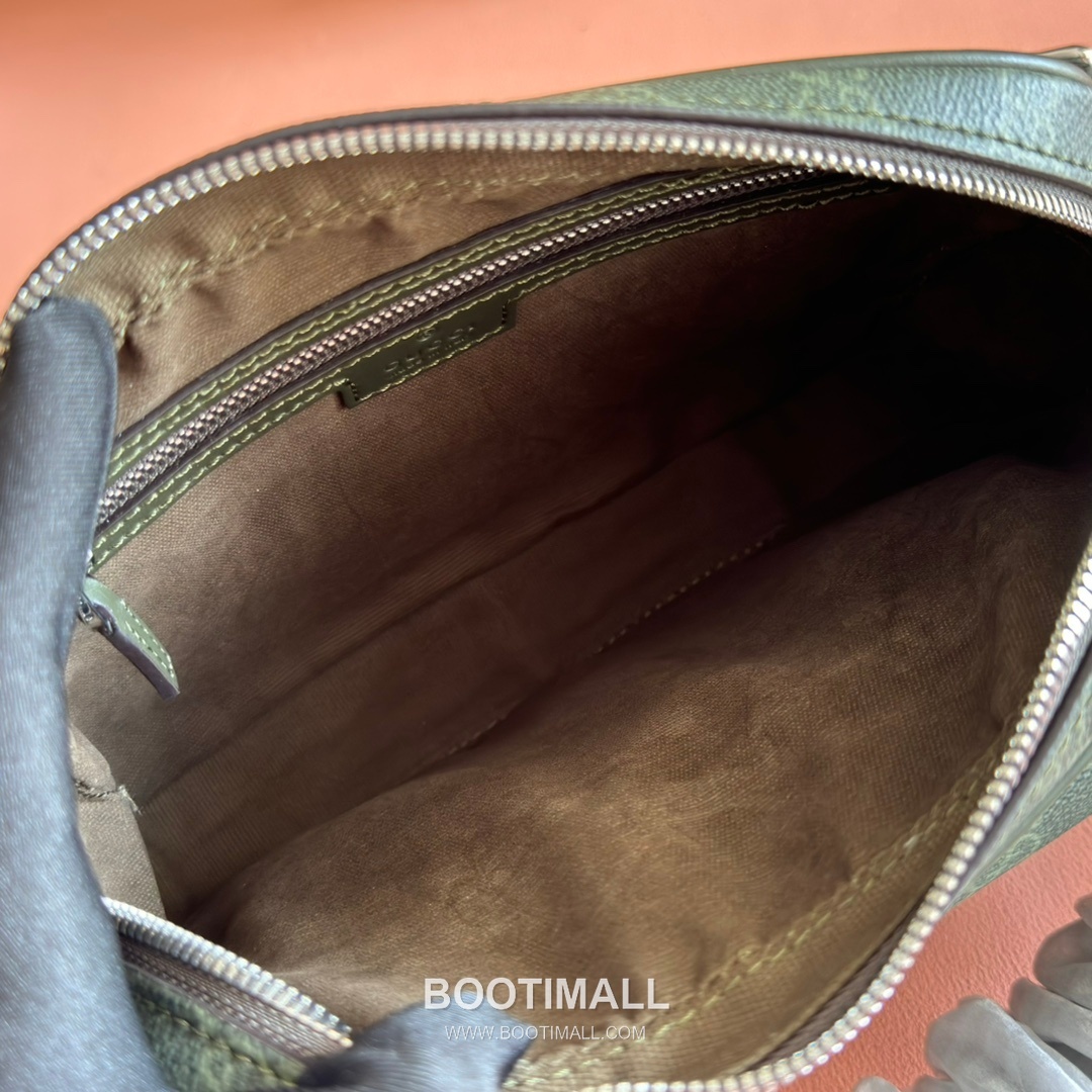 Gucci GG Emblem Small Crossbody Bag Coated Canvas Leather Trim 795479 구찌 GG 엠블럼 스몰 크로스백 코팅 캔버스 가죽 트리밍 23cm 9