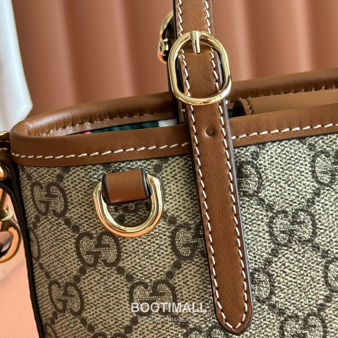 Gucci Ophidia Mini Shoulder Bag GG Supreme Canvas Leather Trim 855491 구찌 오피디아 미니 숄더백 GG 수프림 캔버스 가죽 트리밍 17.5cm 5