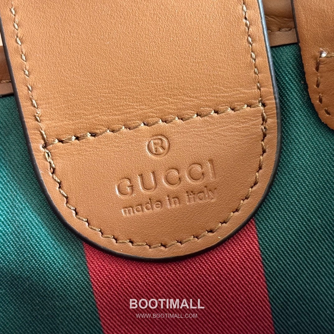 Gucci Ophidia Mini Shoulder Bag GG Supreme Canvas Leather Trim 855491 구찌 오피디아 미니 숄더백 GG 수프림 캔버스 가죽 트리밍 17.5cm 8