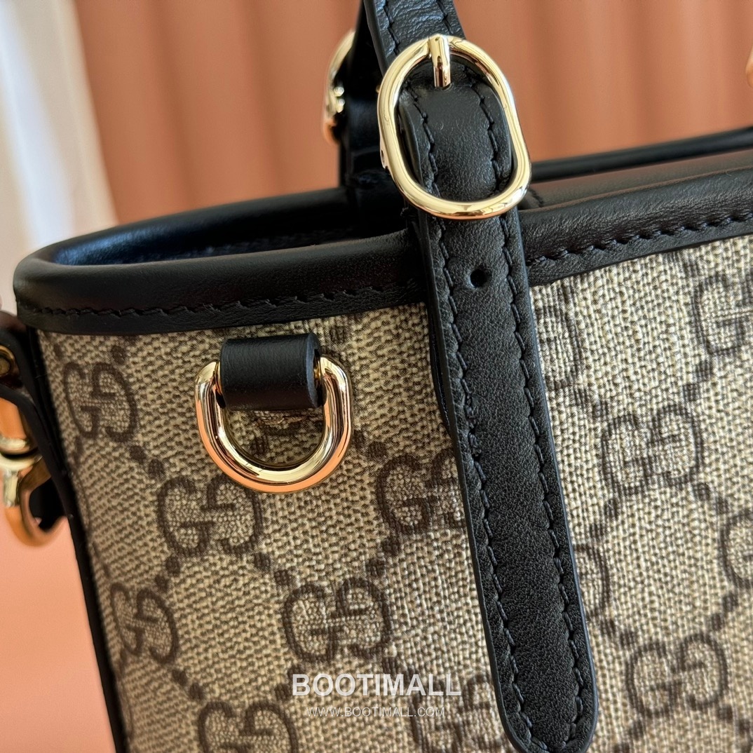 Gucci Ophidia Mini Shoulder Bag GG Supreme Canvas Leather Trim 855491 구찌 오피디아 미니 숄더백 GG 수프림 캔버스 가죽 트리밍 17.5cm 5