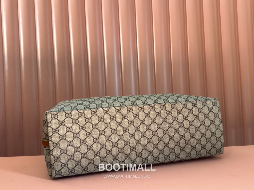 Gucci GG Emblem Large Tote Bag GG Supreme Canvas Leather Trim 815212 구찌 GG 엠블럼 라지 토트백 GG 수프림 캔버스 가죽 트리밍 45.5cm 6
