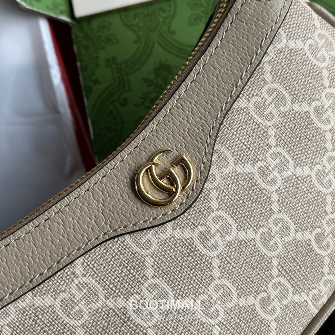 Gucci Ophidia Mini Top Handle Bag GG Supreme Canvas Leather Trim 764960 구찌 오피디아 미니 탑핸들백 GG 수프림 캔버스 가죽 트리밍 19cm 7