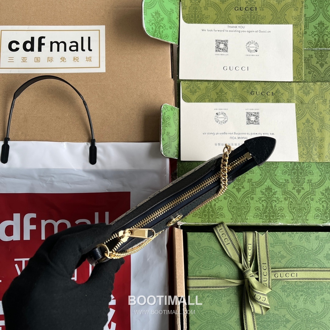 Gucci Ophidia Mini Top Handle Bag GG Supreme Canvas Leather Trim 764960 구찌 오피디아 미니 탑핸들백 GG 수프림 캔버스 가죽 트리밍 19cm 3