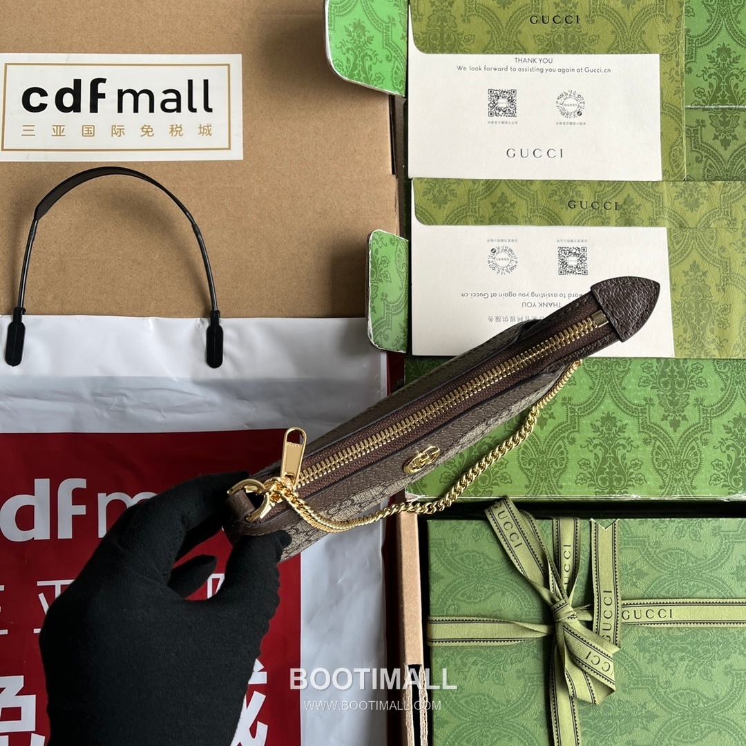 Gucci Ophidia Mini Top Handle Bag GG Supreme Canvas Leather Trim 764960 구찌 오피디아 미니 탑핸들백 GG 수프림 캔버스 가죽 트리밍 19cm 3