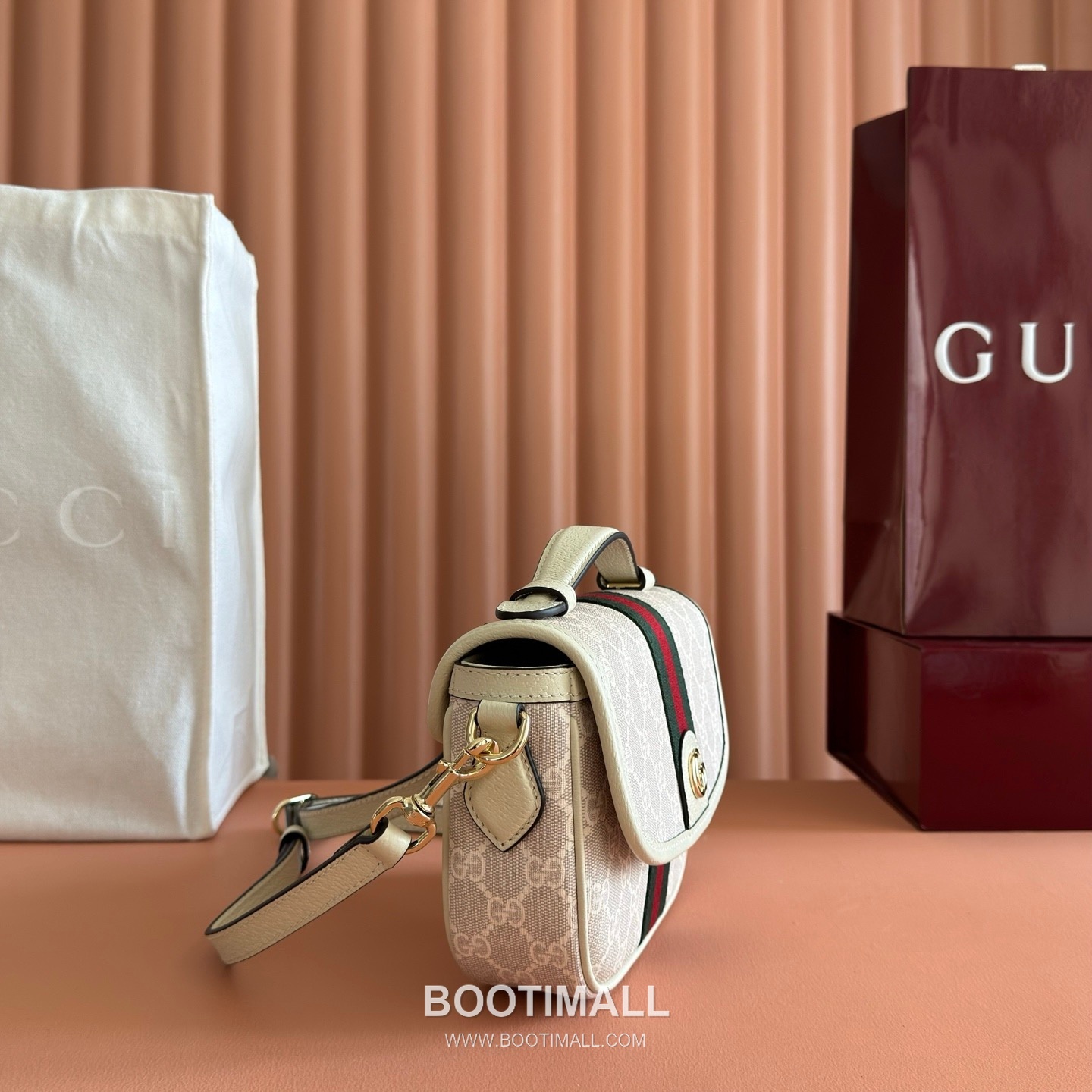 Gucci Ophidia Top Handle Bag GG Supreme Canvas Leather Trim 836843 구찌 오피디아 탑핸들백 GG 수프림 캔버스 가죽 트리밍 20cm 3