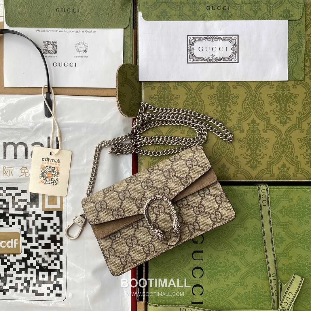 Gucci Dionysus GG Supreme Mini 476432 GG Canvas Shoulder Bag 구찌 디오니서스 GG 수프림 미니 476432 캔버스 숄더백 16.5cm 2