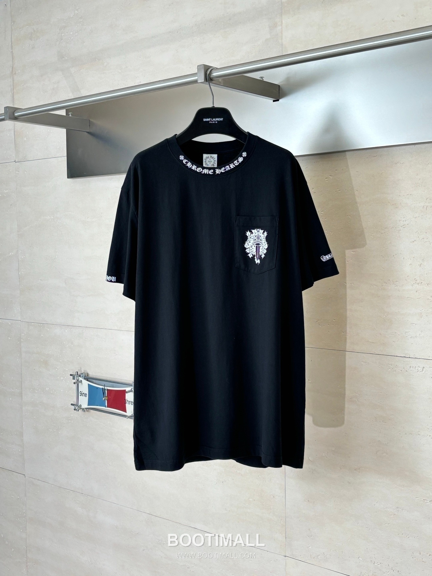 Chrome Hearts Vintage Cross Horseshoe Vine Sword Washed Short Sleeve T-Shirt 크롬하츠 빈티지 크로스 말발굽 바인 소드 워싱 반팔 티셔츠 1