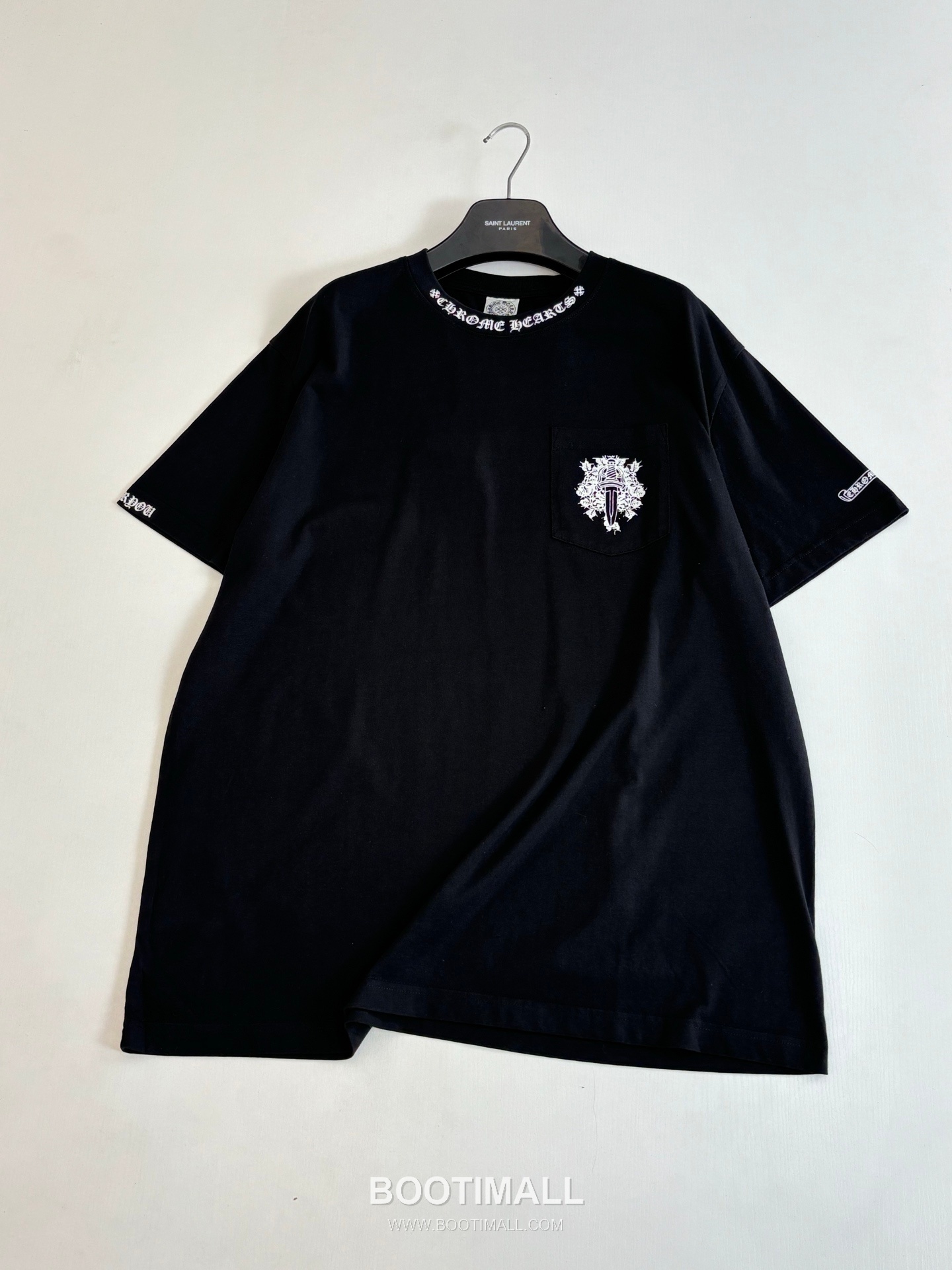 Chrome Hearts Vintage Cross Horseshoe Vine Sword Washed Short Sleeve T-Shirt 크롬하츠 빈티지 크로스 말발굽 바인 소드 워싱 반팔 티셔츠 3