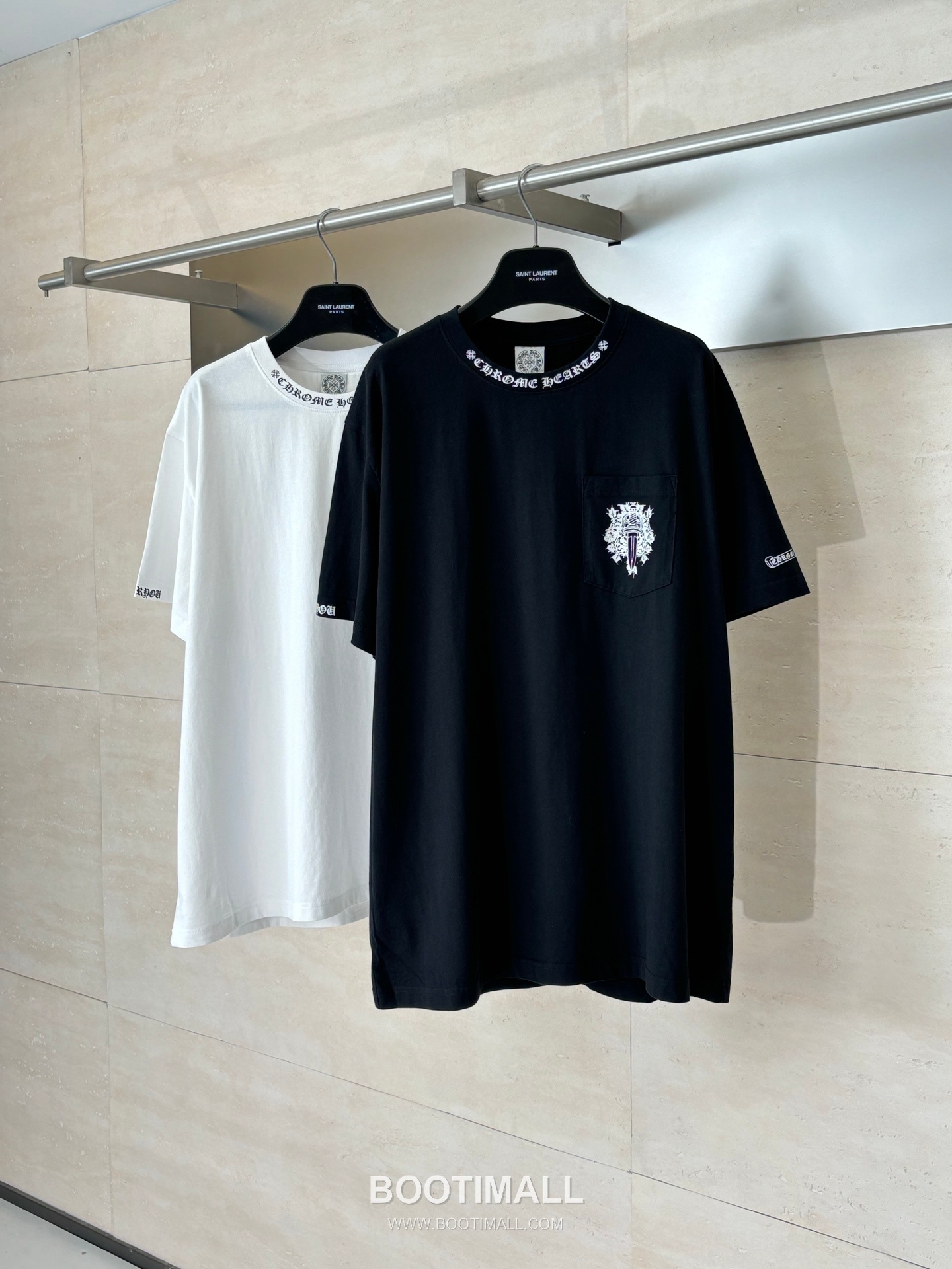 Chrome Hearts Vintage Cross Horseshoe Vine Sword Washed Short Sleeve T-Shirt 크롬하츠 빈티지 크로스 말발굽 바인 소드 워싱 반팔 티셔츠 4
