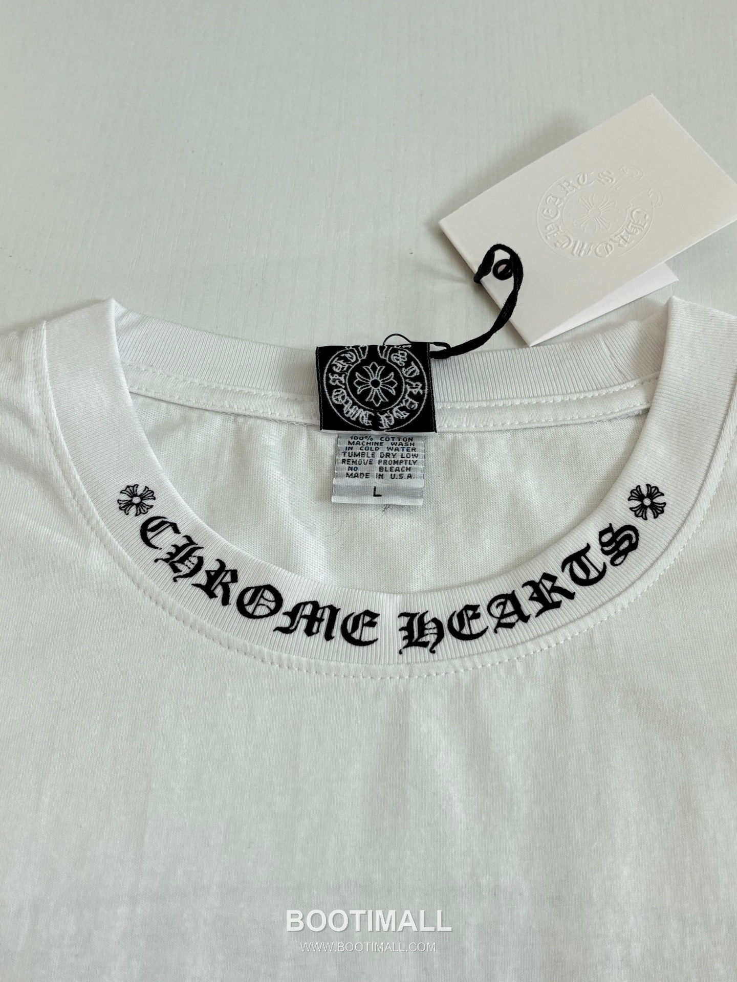Chrome Hearts Vintage Cross Horseshoe Vine Sword Washed Short Sleeve T-Shirt 크롬하츠 빈티지 크로스 말발굽 바인 소드 워싱 반팔 티셔츠 5