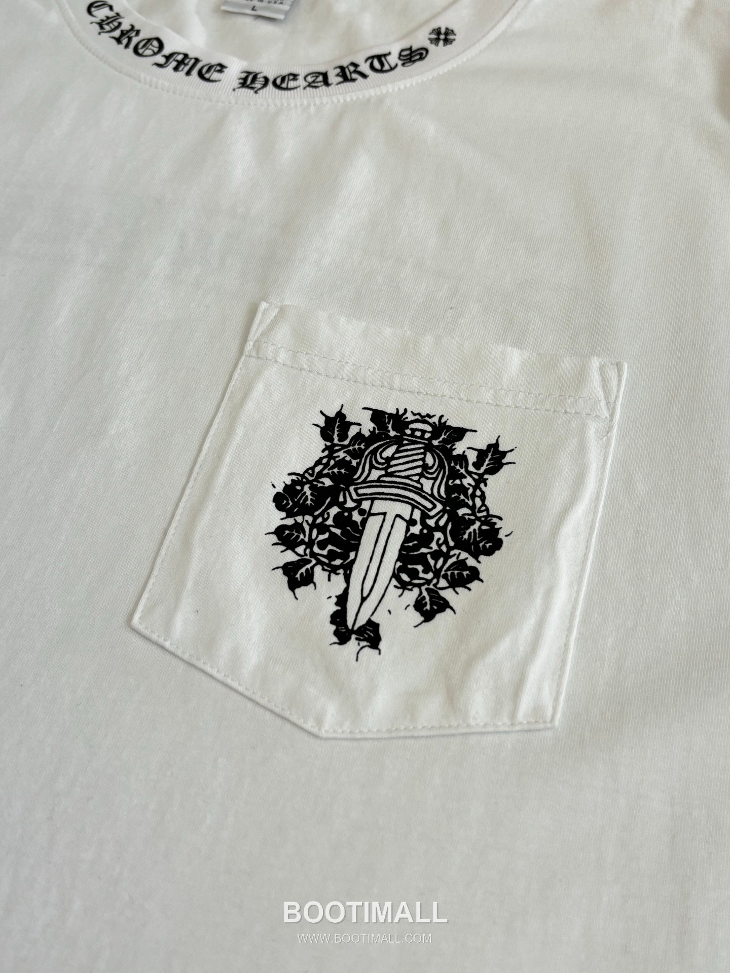 Chrome Hearts Vintage Cross Horseshoe Vine Sword Washed Short Sleeve T-Shirt 크롬하츠 빈티지 크로스 말발굽 바인 소드 워싱 반팔 티셔츠 6