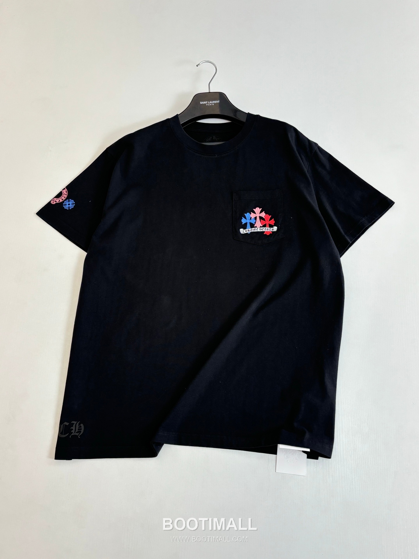 Chrome Hearts Miami Multicolor Sanskrit Cross Washed Short Sleeve T-Shirt 크롬하츠 마이애미 멀티컬러 산스크리트 크로스 워싱 반팔 티셔츠 3