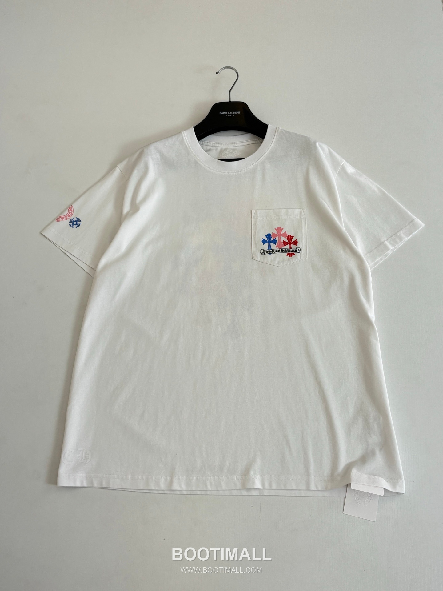 Chrome Hearts Miami Multicolor Sanskrit Cross Washed Short Sleeve T-Shirt 크롬하츠 마이애미 멀티컬러 산스크리트 크로스 워싱 반팔 티셔츠 3