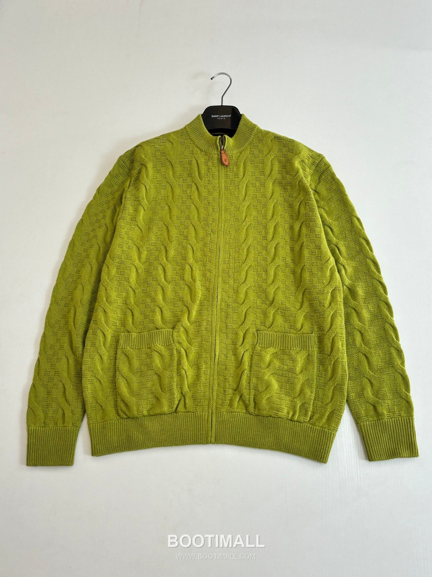 Louis Vuitton SS26 Damier Jacquard Cable Knit Zip Cardigan 루이비통 SS26 다미에 자카드 케이블 니트 집업 가디건 3