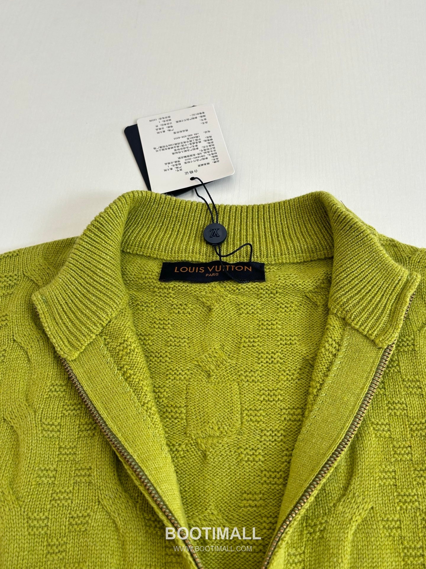 Louis Vuitton SS26 Damier Jacquard Cable Knit Zip Cardigan 루이비통 SS26 다미에 자카드 케이블 니트 집업 가디건 4