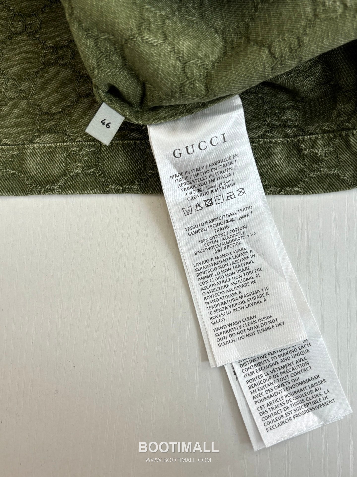 Gucci GG Monogram Gradient Jacquard Denim Short Sleeve Shirt 구찌 GG 모노그램 그라데이션 자카드 데님 반팔 셔츠 12