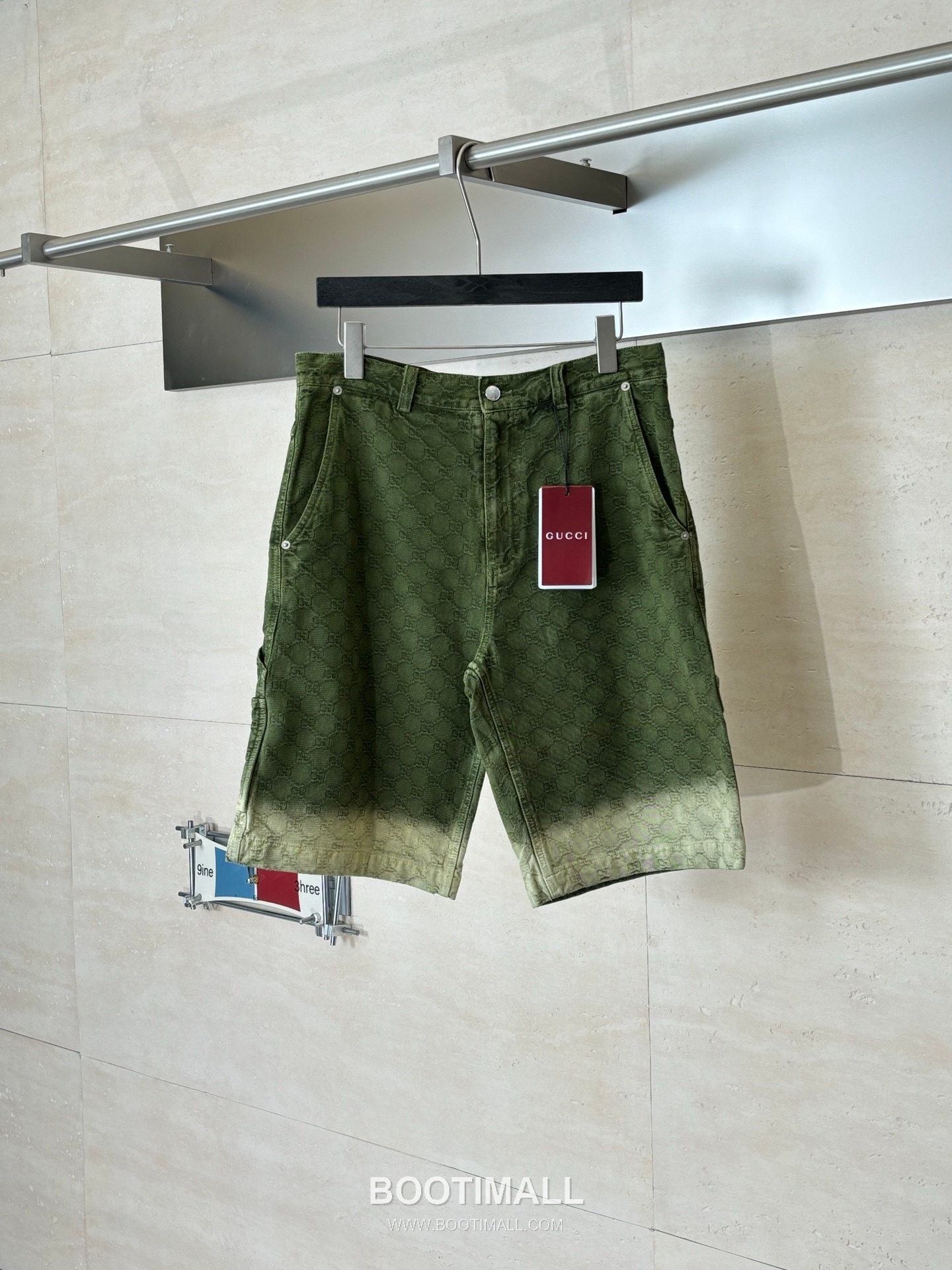 Gucci GG Monogram Gradient Jacquard Denim Shorts 구찌 GG 모노그램 그라데이션 자카드 데님 쇼츠 1