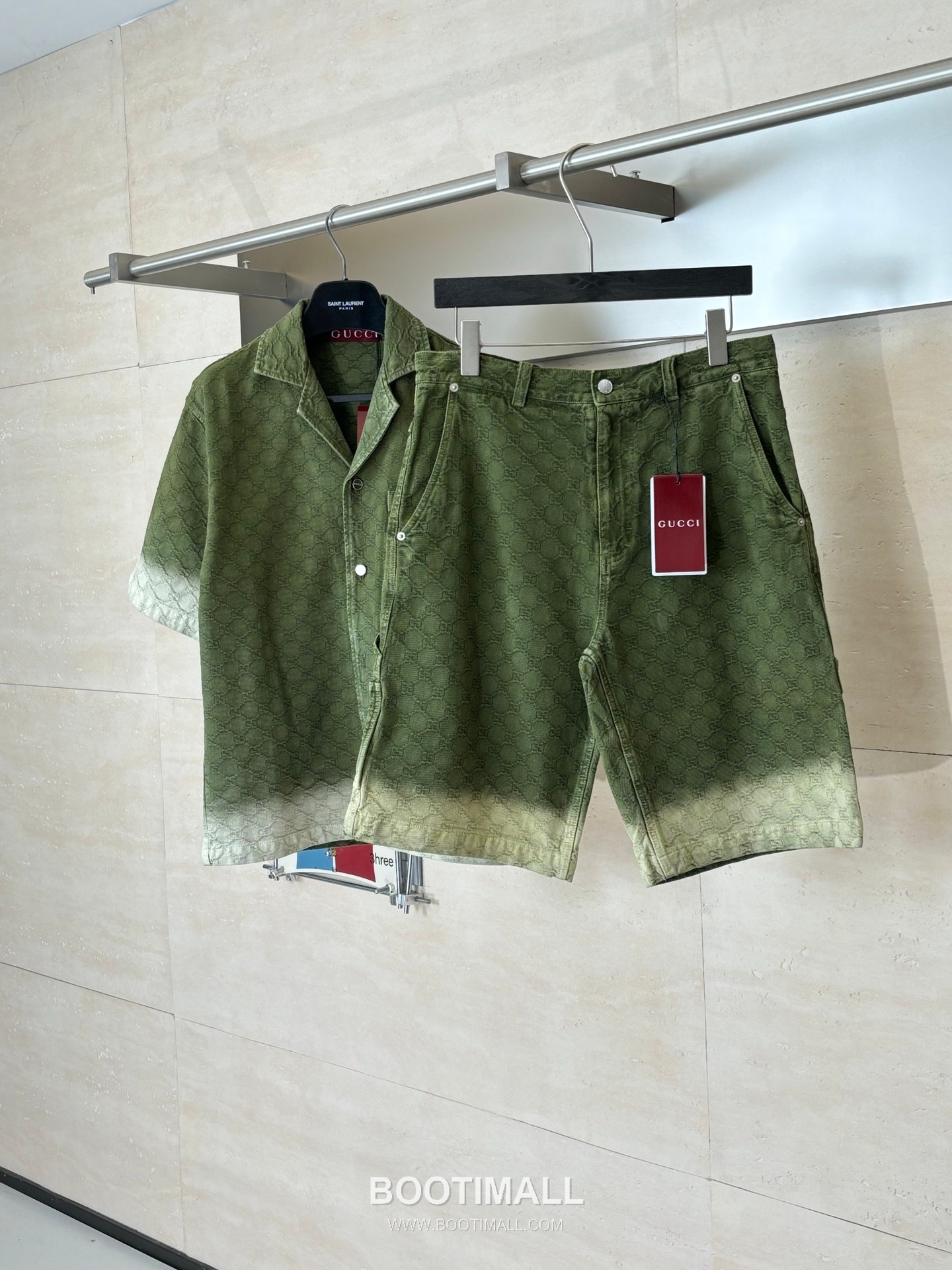 Gucci GG Monogram Gradient Jacquard Denim Shorts 구찌 GG 모노그램 그라데이션 자카드 데님 쇼츠 4