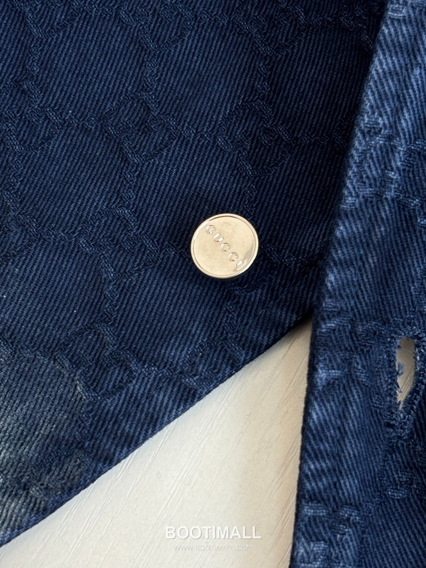 Gucci GG Monogram Gradient Jacquard Denim Short Sleeve Shirt 구찌 GG 모노그램 그라데이션 자카드 데님 반팔 셔츠 11