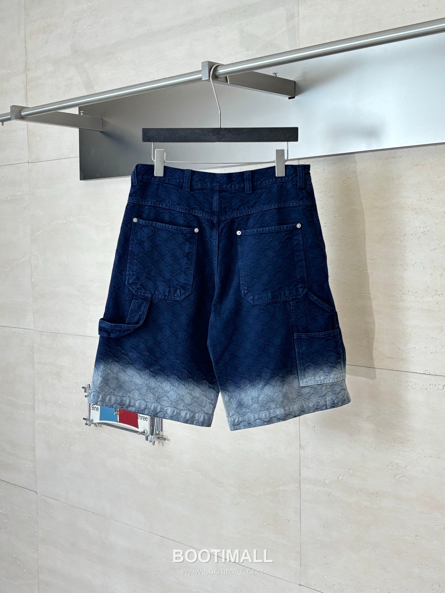 Gucci GG Monogram Gradient Jacquard Denim Shorts 구찌 GG 모노그램 그라데이션 자카드 데님 쇼츠 2