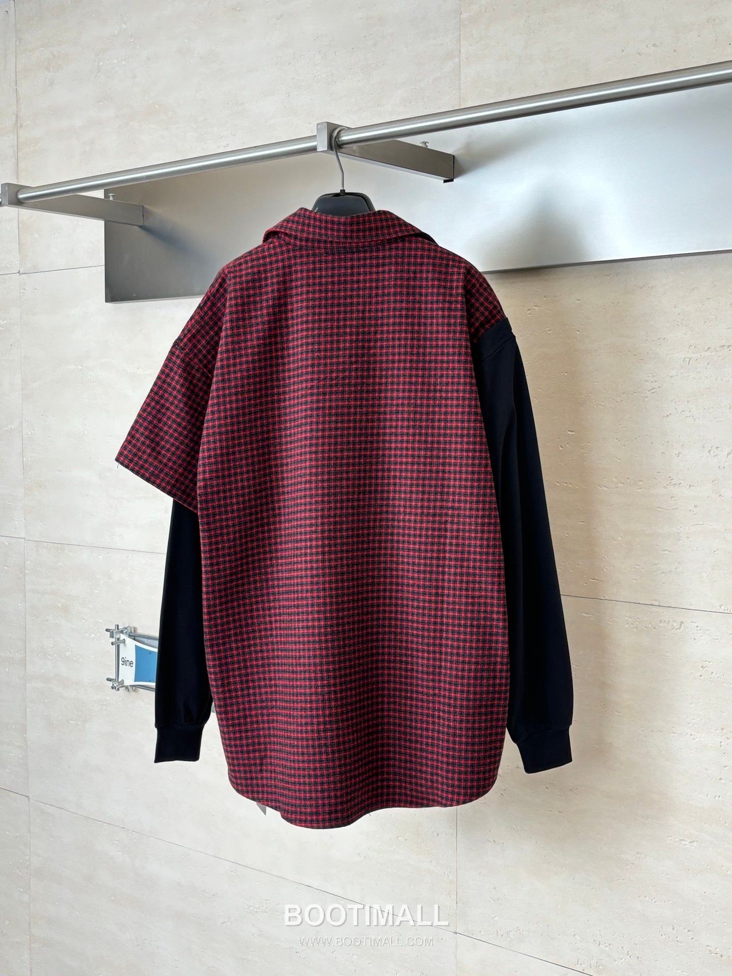 Balenciaga Early Spring Check Patchwork Long Sleeve Shirt 발렌시아가 얼리 스프링 체크 패치워크 롱슬리브 셔츠 8