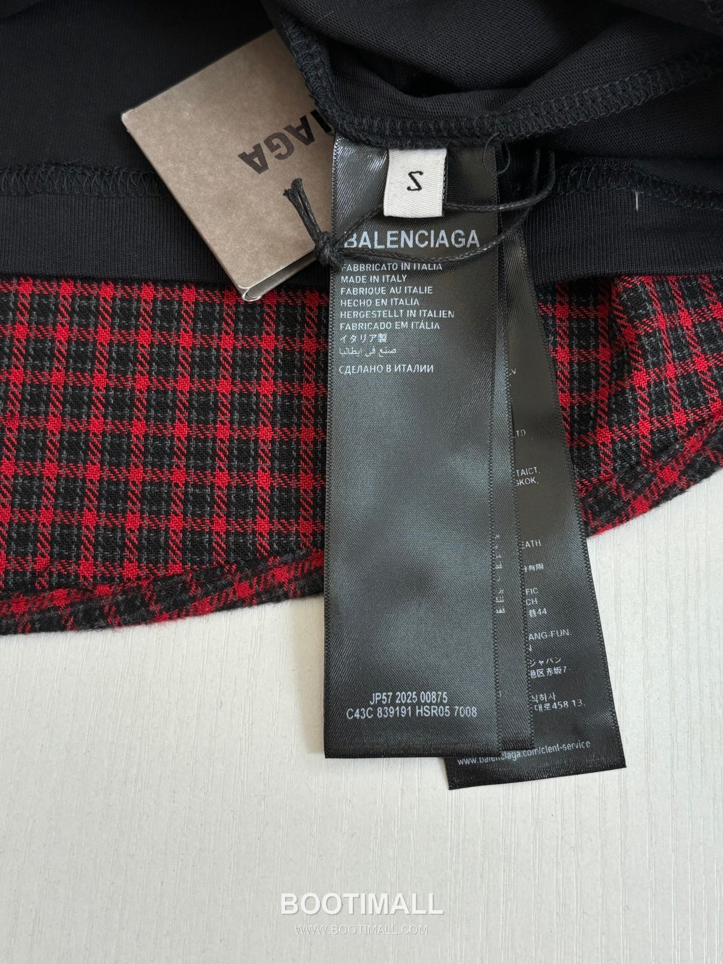 Balenciaga Early Spring Check Patchwork Long Sleeve Shirt 발렌시아가 얼리 스프링 체크 패치워크 롱슬리브 셔츠 17