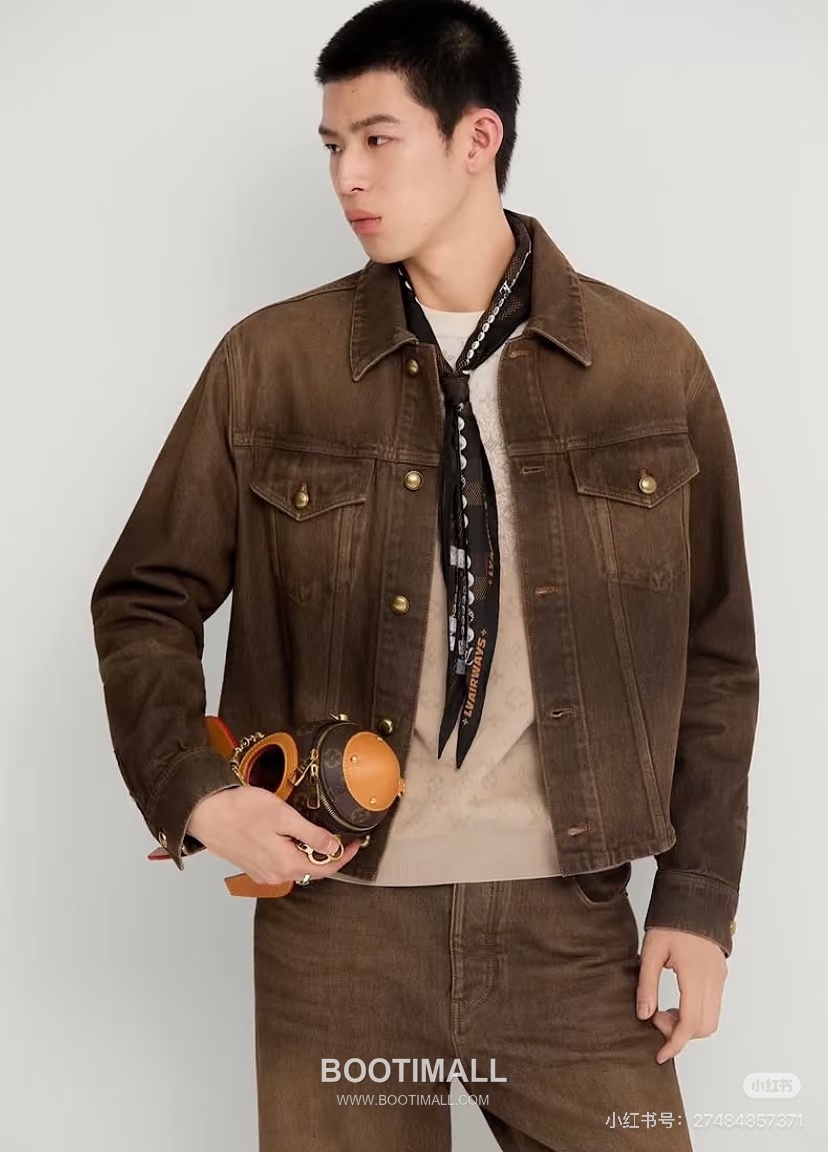 Louis Vuitton SS26 Sandwashed Denim Collared Jacket 루이비통 SS26 샌드워싱 데님 카라 재킷 1