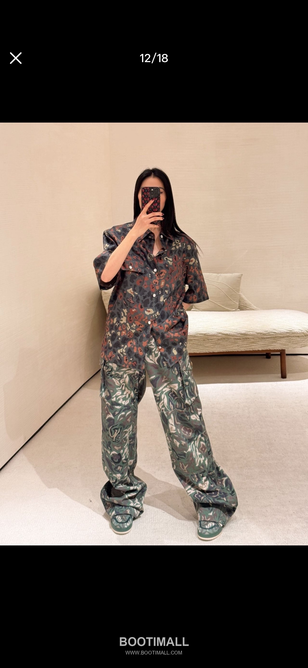 Louis Vuitton FW25 Nigo Printed Poplin Short Sleeve Shirt 루이비통 FW25 니고 프린트 포플린 반팔 셔츠 1