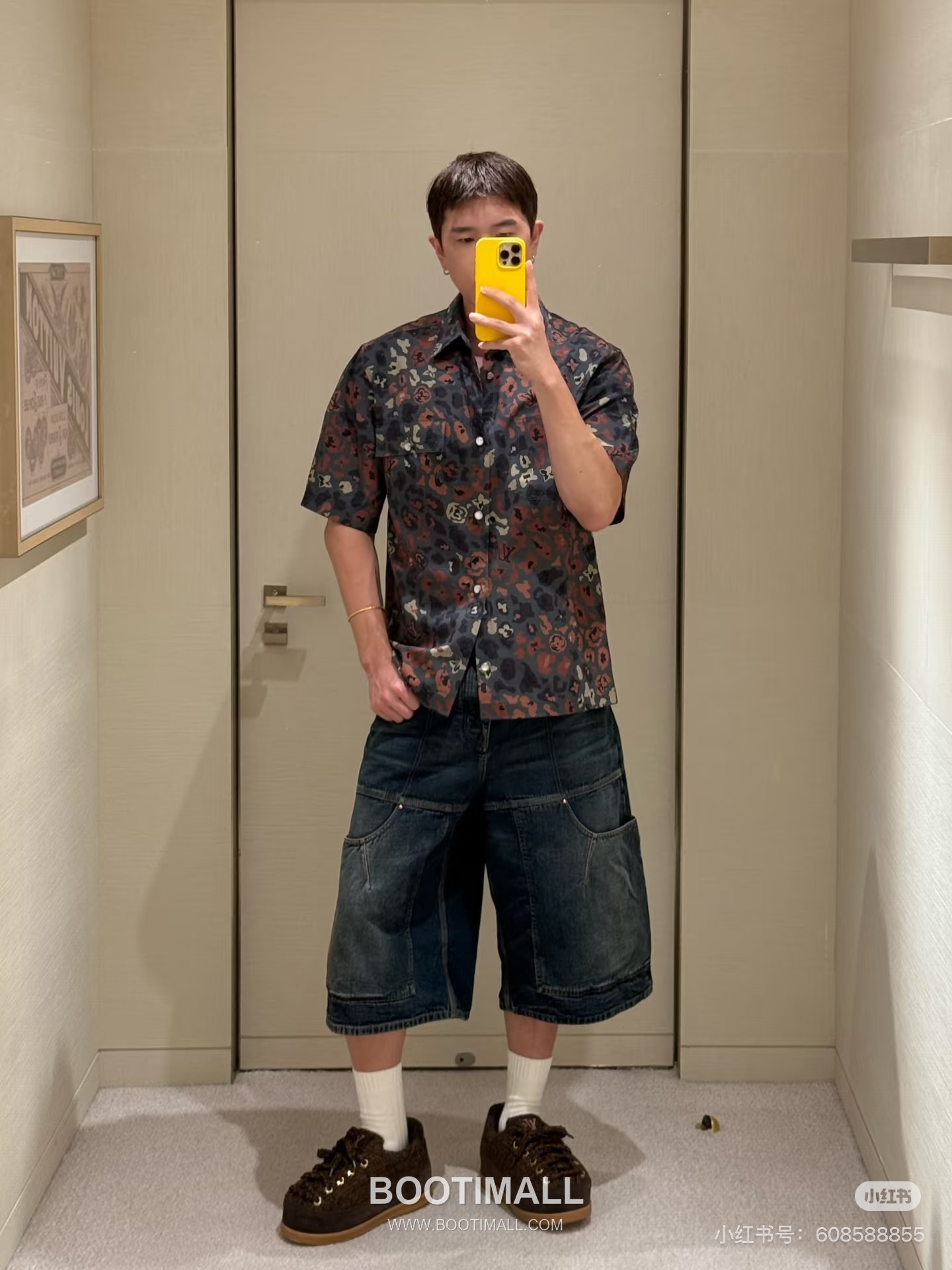 Louis Vuitton FW25 Nigo Printed Poplin Short Sleeve Shirt 루이비통 FW25 니고 프린트 포플린 반팔 셔츠 2