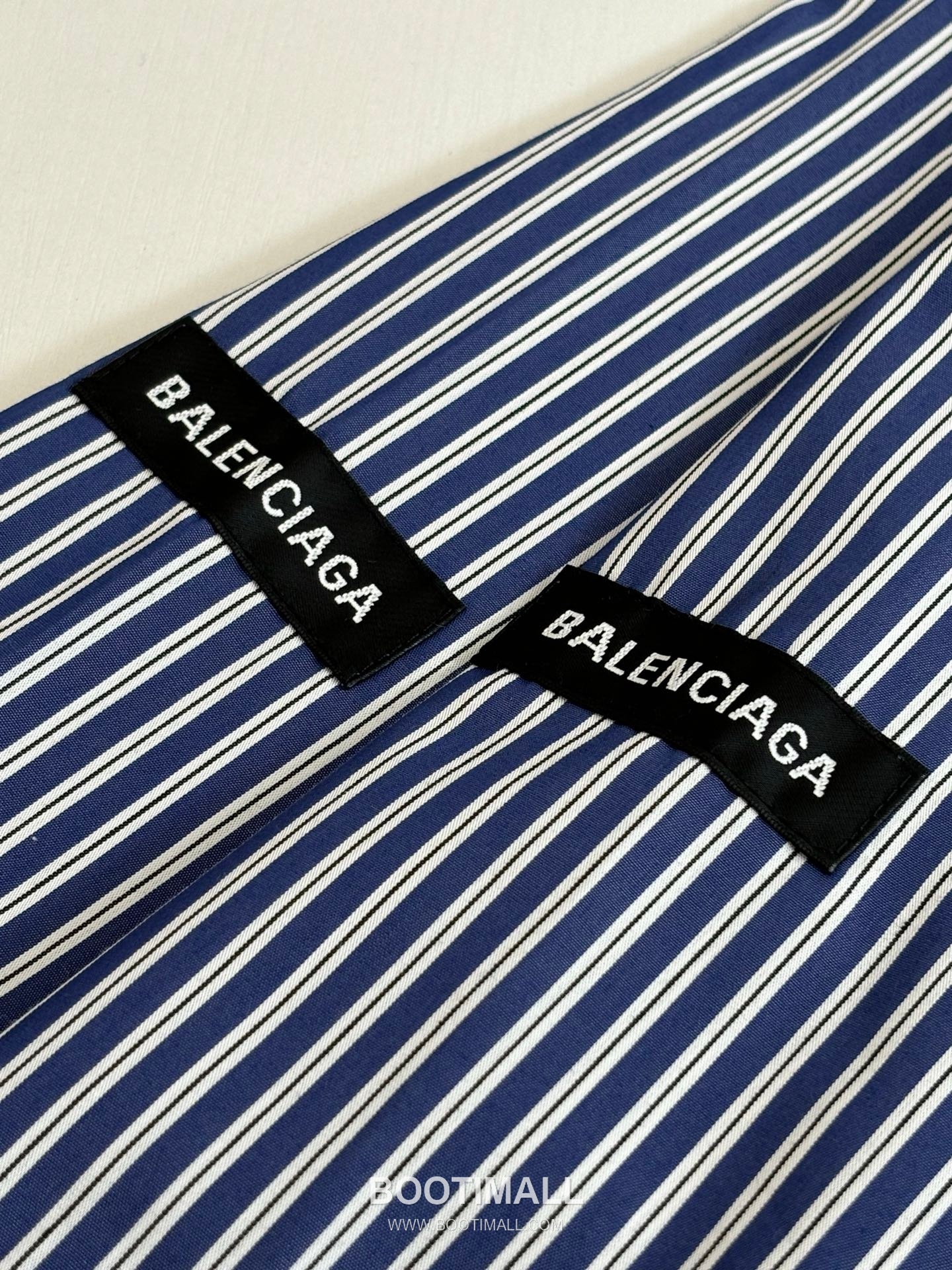 Balenciaga SS26 Sleeve Logo Stripe Check Long Sleeve Shirt 발렌시아가 SS26 슬리브 로고 스트라이프 체크 롱슬리브 셔츠 10