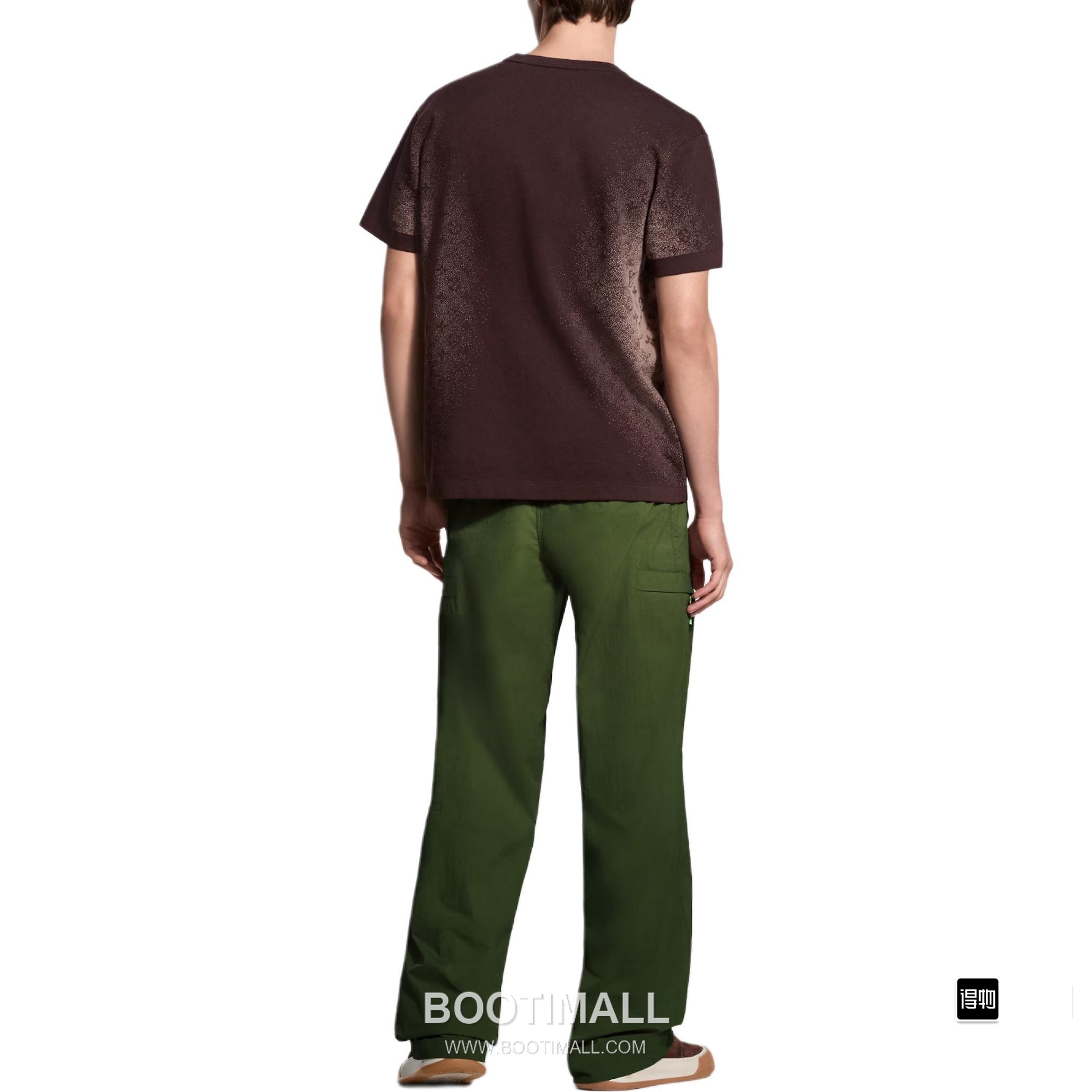 Louis Vuitton SS26 Gradient Monogram Jacquard Knit Short Sleeve T-Shirt 루이비통 SS26 그라데이션 모노그램 자카드 니트 반팔 티셔츠 4