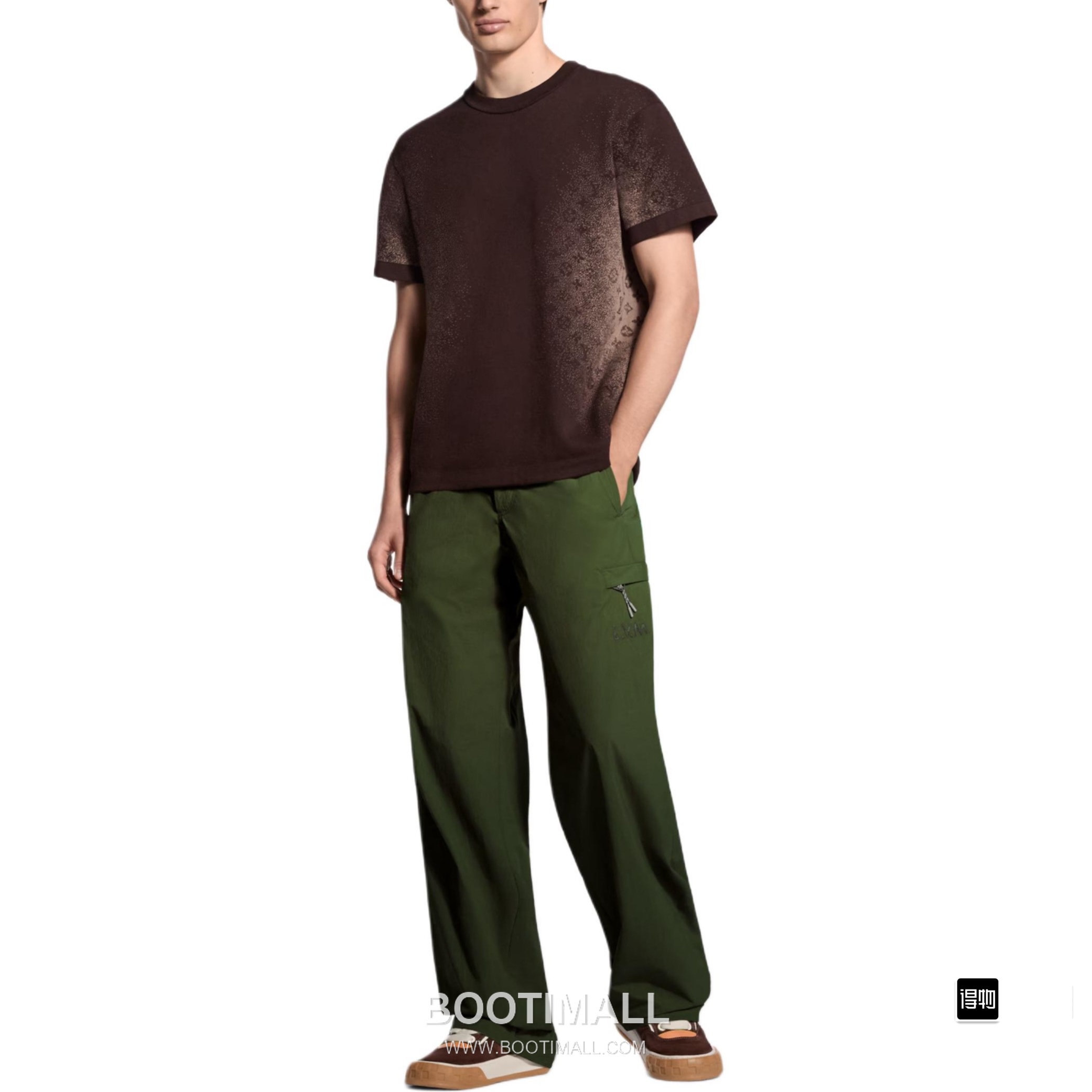 Louis Vuitton SS26 Gradient Monogram Jacquard Knit Short Sleeve T-Shirt 루이비통 SS26 그라데이션 모노그램 자카드 니트 반팔 티셔츠 5