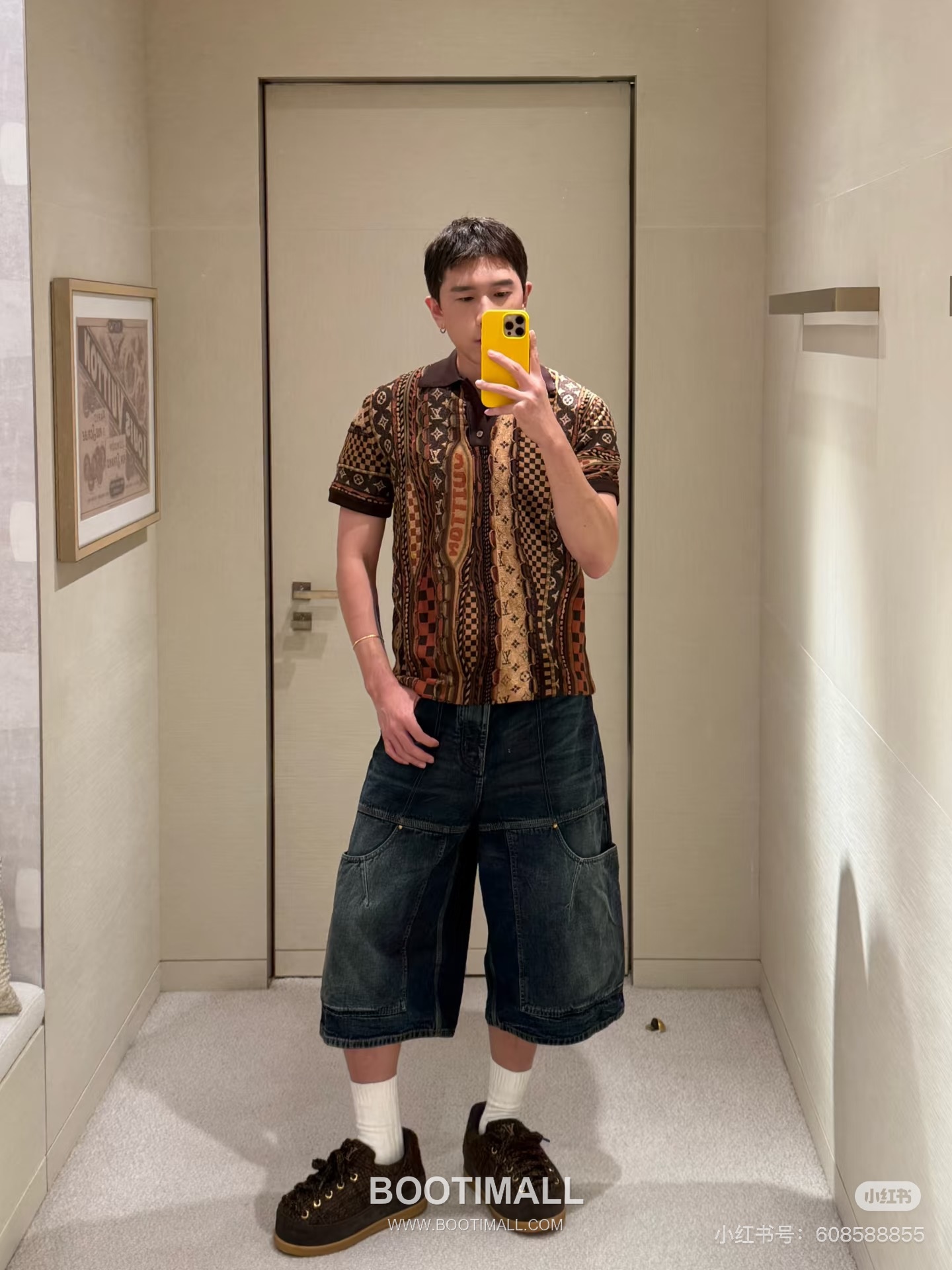 Louis Vuitton FW25 Nigo Monogram Intarsia Knit Polo Short Sleeve 루이비통 FW25 니고 모노그램 인타르시아 니트 폴로 반팔 4