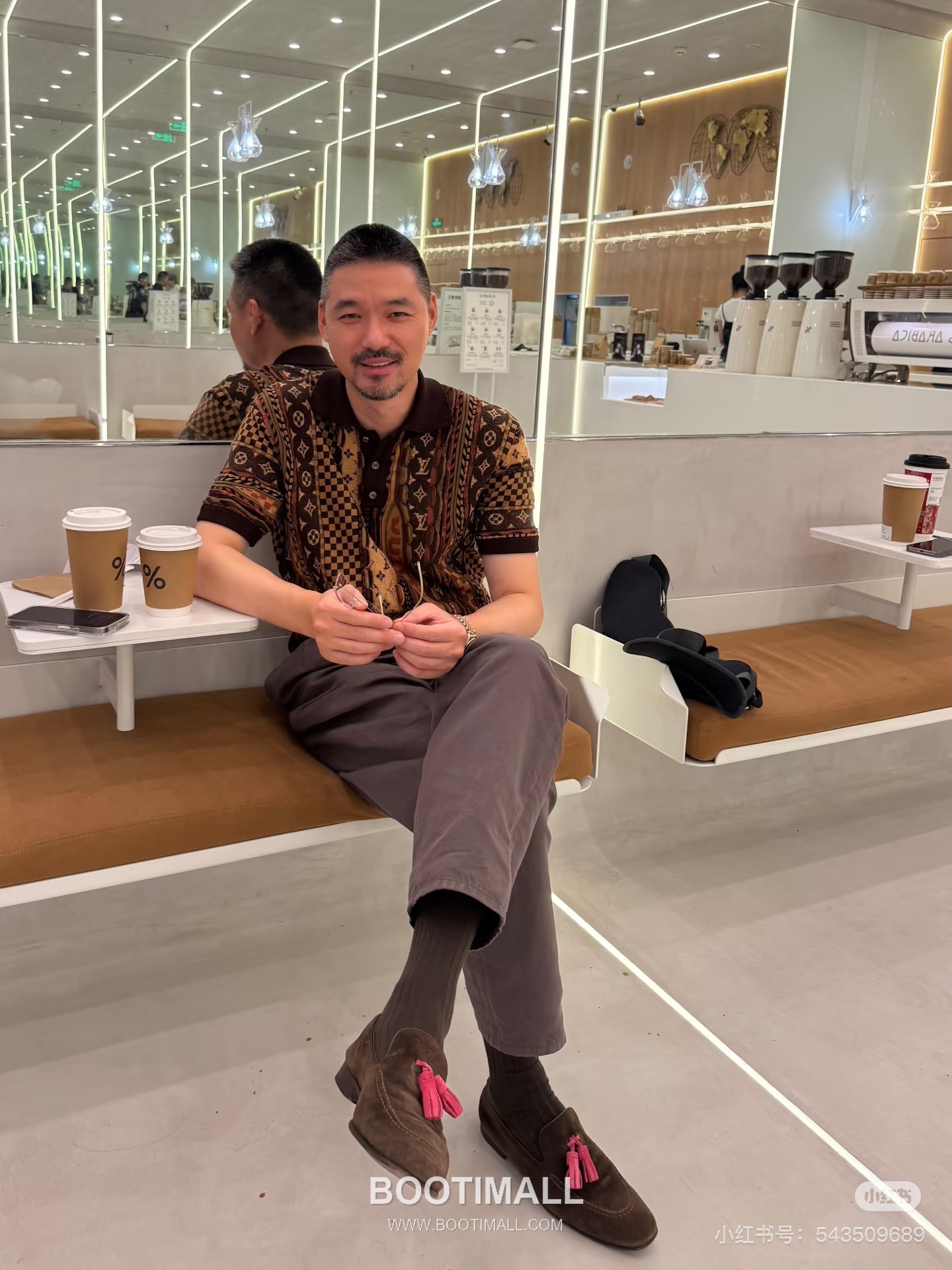 Louis Vuitton FW25 Nigo Monogram Intarsia Knit Polo Short Sleeve 루이비통 FW25 니고 모노그램 인타르시아 니트 폴로 반팔 7