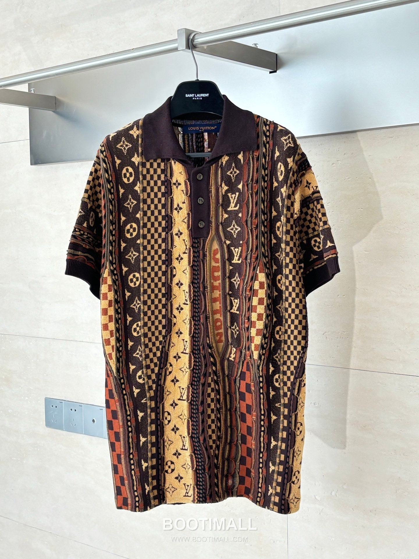 Louis Vuitton FW25 Nigo Monogram Intarsia Knit Polo Short Sleeve 루이비통 FW25 니고 모노그램 인타르시아 니트 폴로 반팔 10