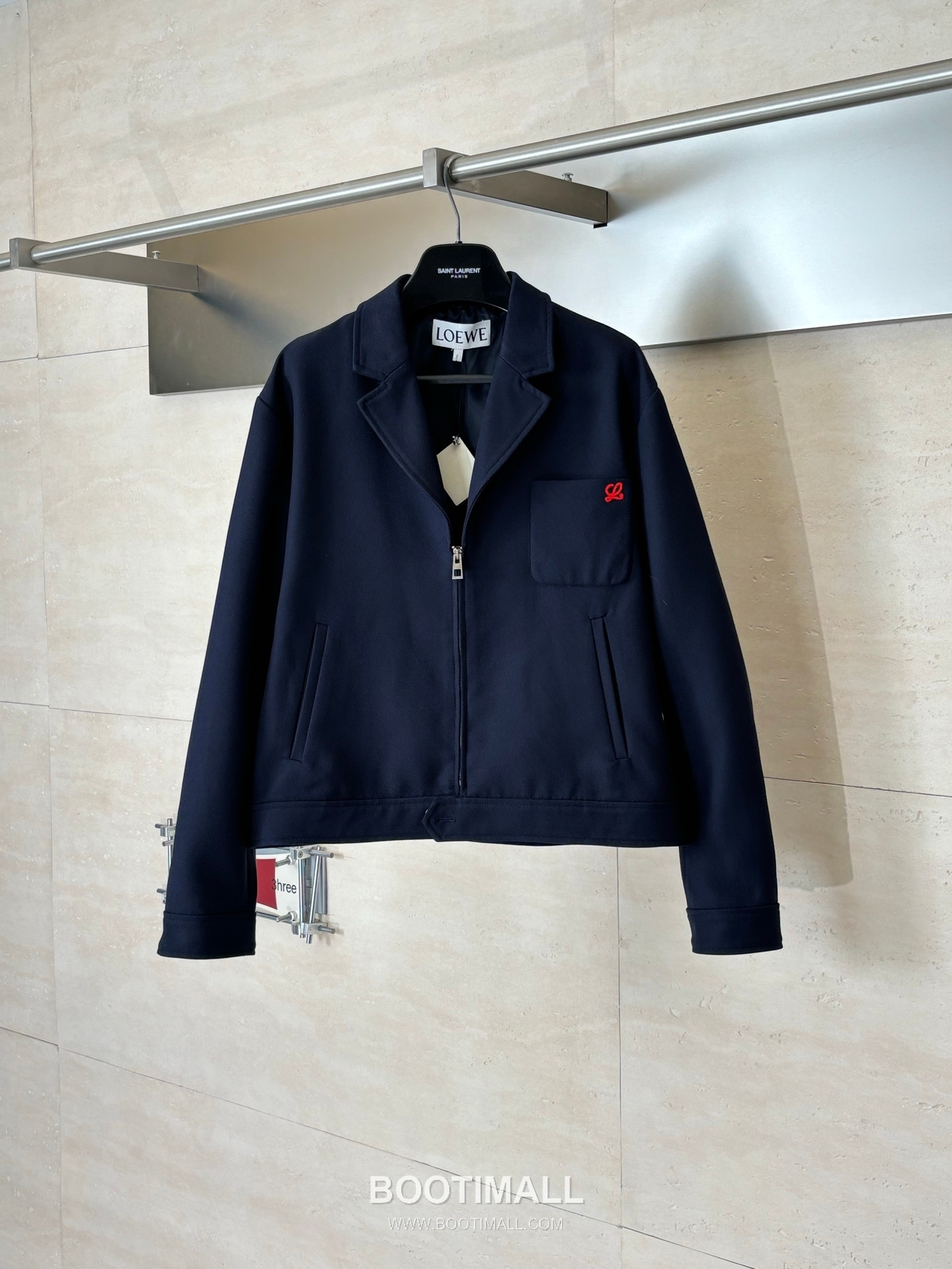 Loewe SS26 Cropped Blazer Collar Jacket 로에베 SS26 크롭 블레이저 카라 재킷 1