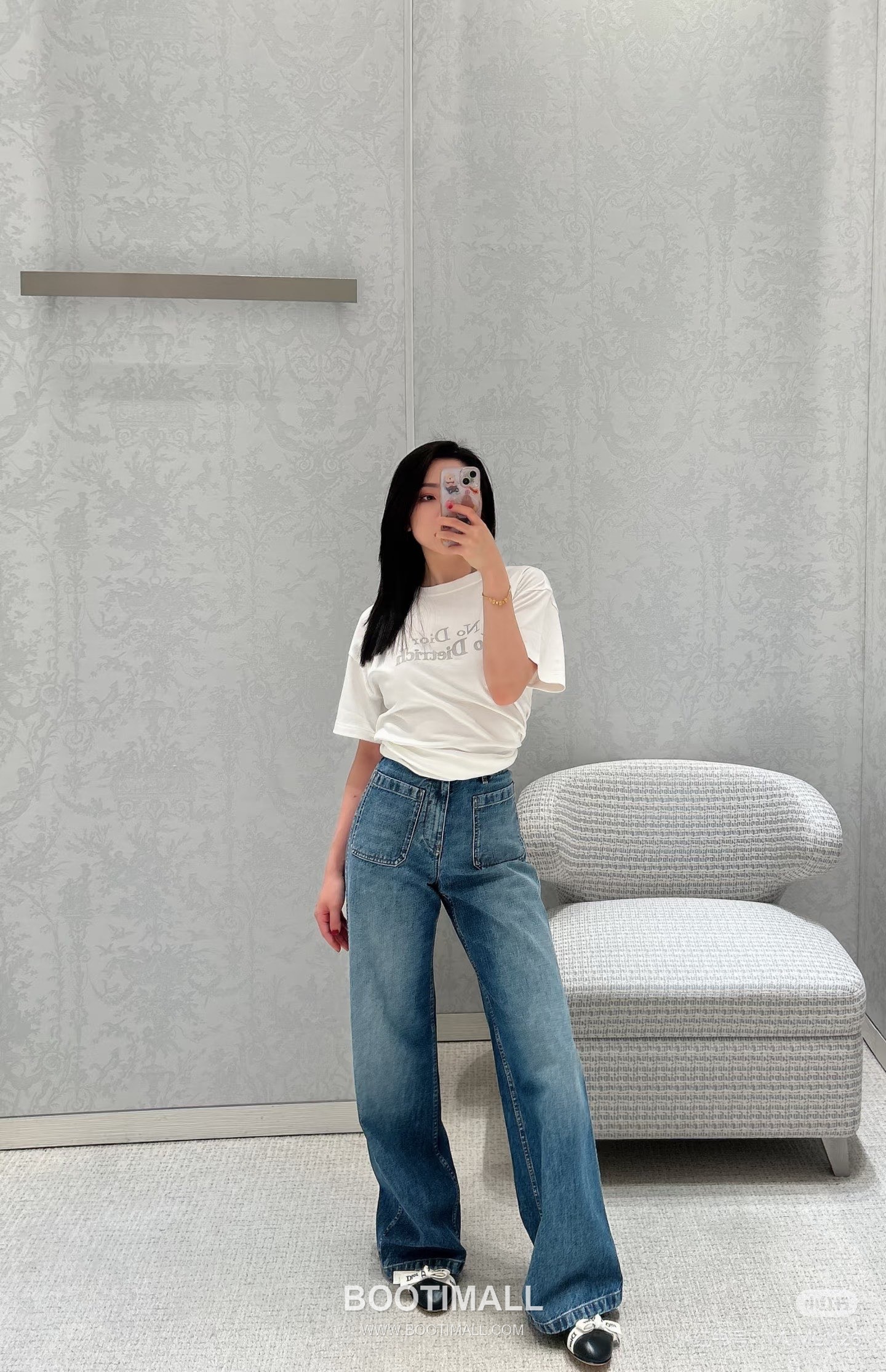 Dior SS26 “No Dior No Dietrich” Embroidered Cotton Short Sleeve T-Shirt 디올 SS26 노 디올 노 디트리히 자수 코튼 반팔 티셔츠 7