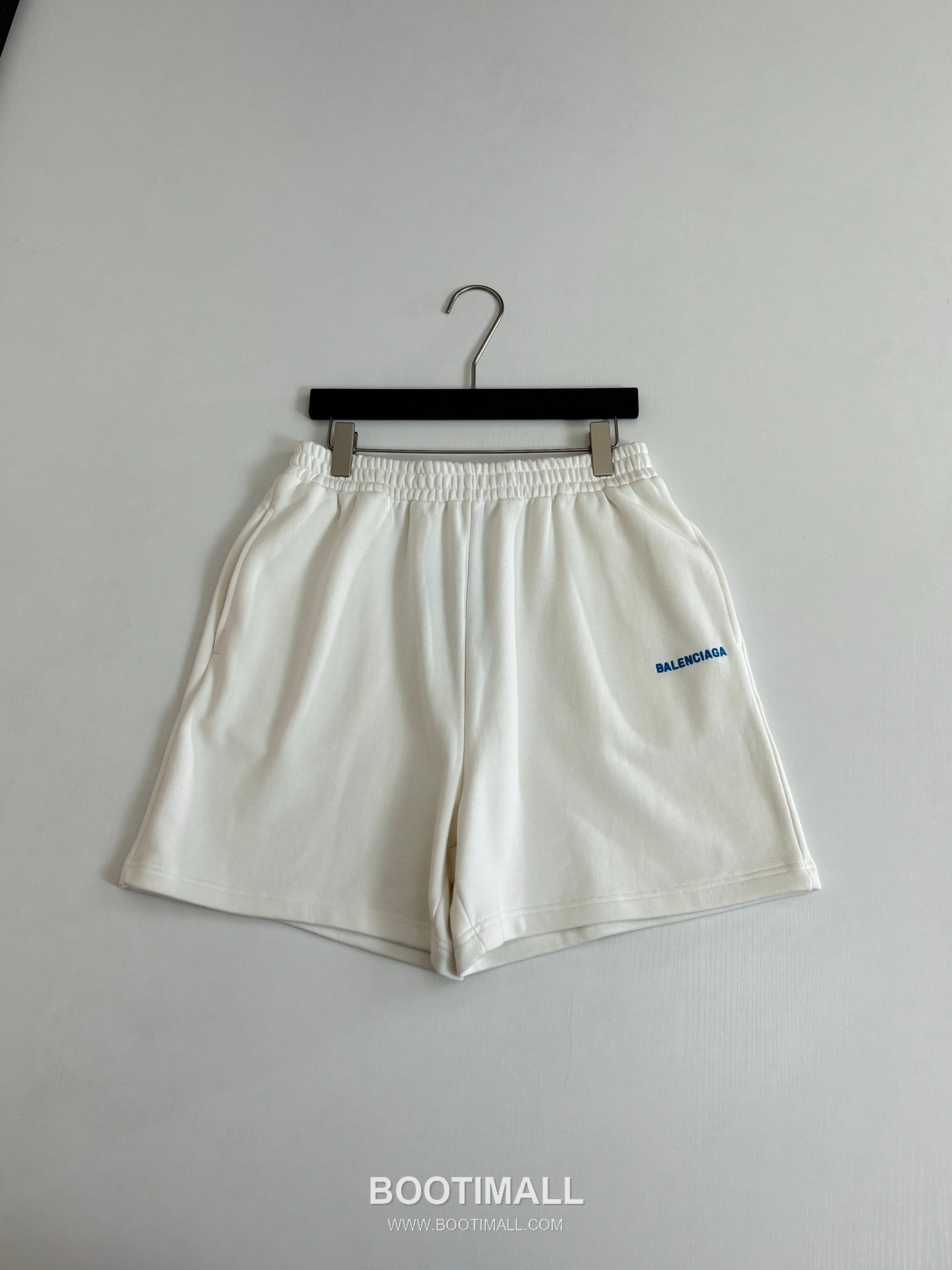 Balenciaga Logo Embroidered Cotton Sweat Shorts 발렌시아가 로고 자수 코튼 스웨트 쇼츠 3