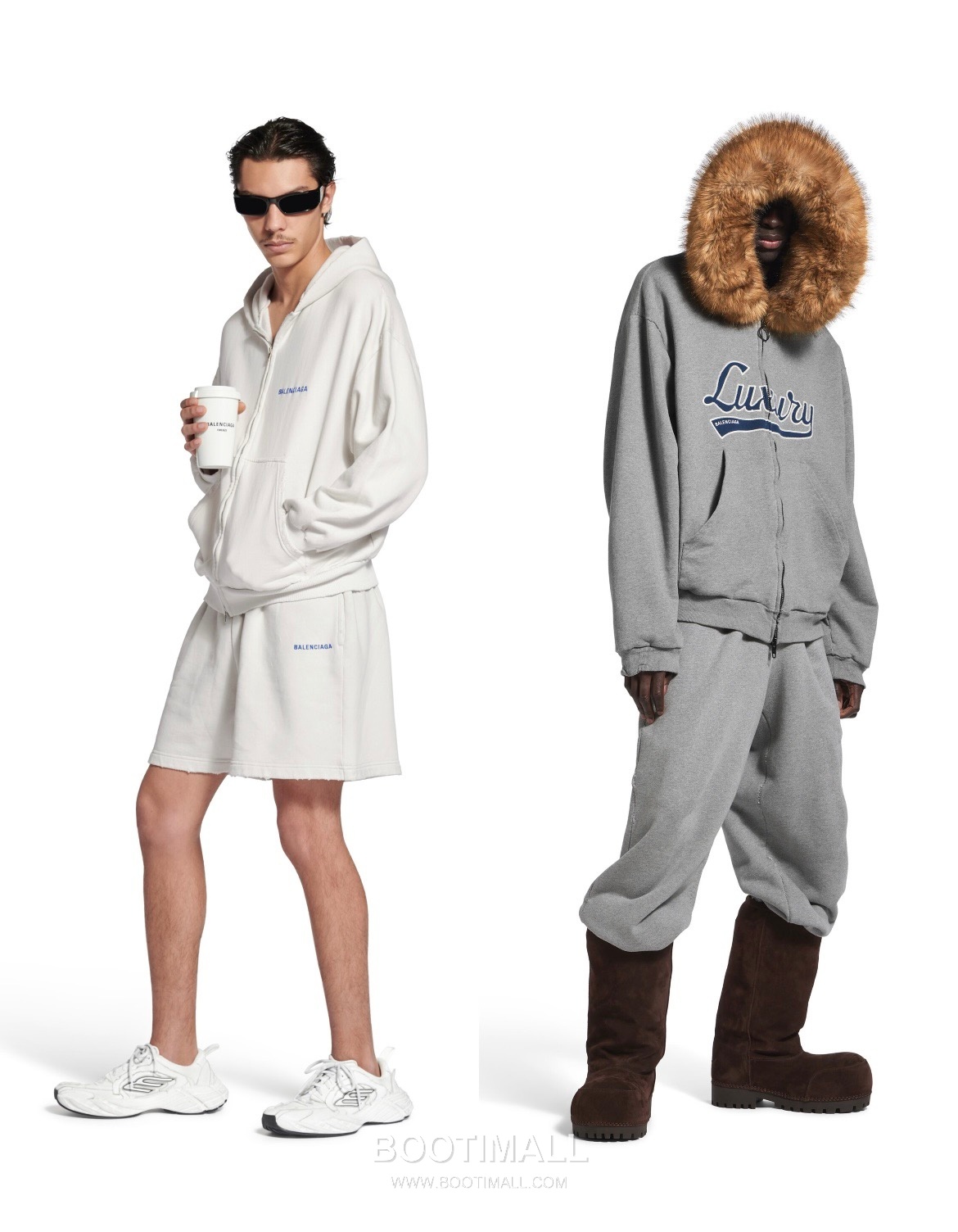 Balenciaga Logo Embroidered Cotton Sweat Shorts 발렌시아가 로고 자수 코튼 스웨트 쇼츠 3