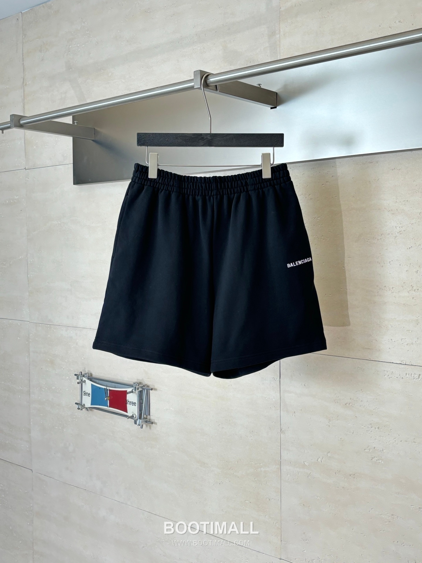 Balenciaga Logo Embroidered Cotton Sweat Shorts 발렌시아가 로고 자수 코튼 스웨트 쇼츠 4