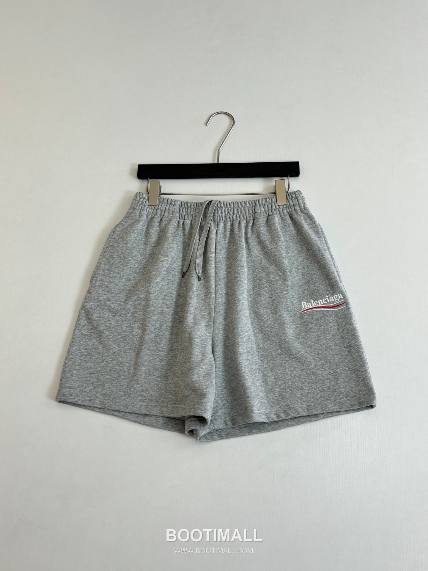 Balenciaga Logo Embroidered Cotton Sweat Shorts 발렌시아가 로고 자수 코튼 스웨트 쇼츠 3