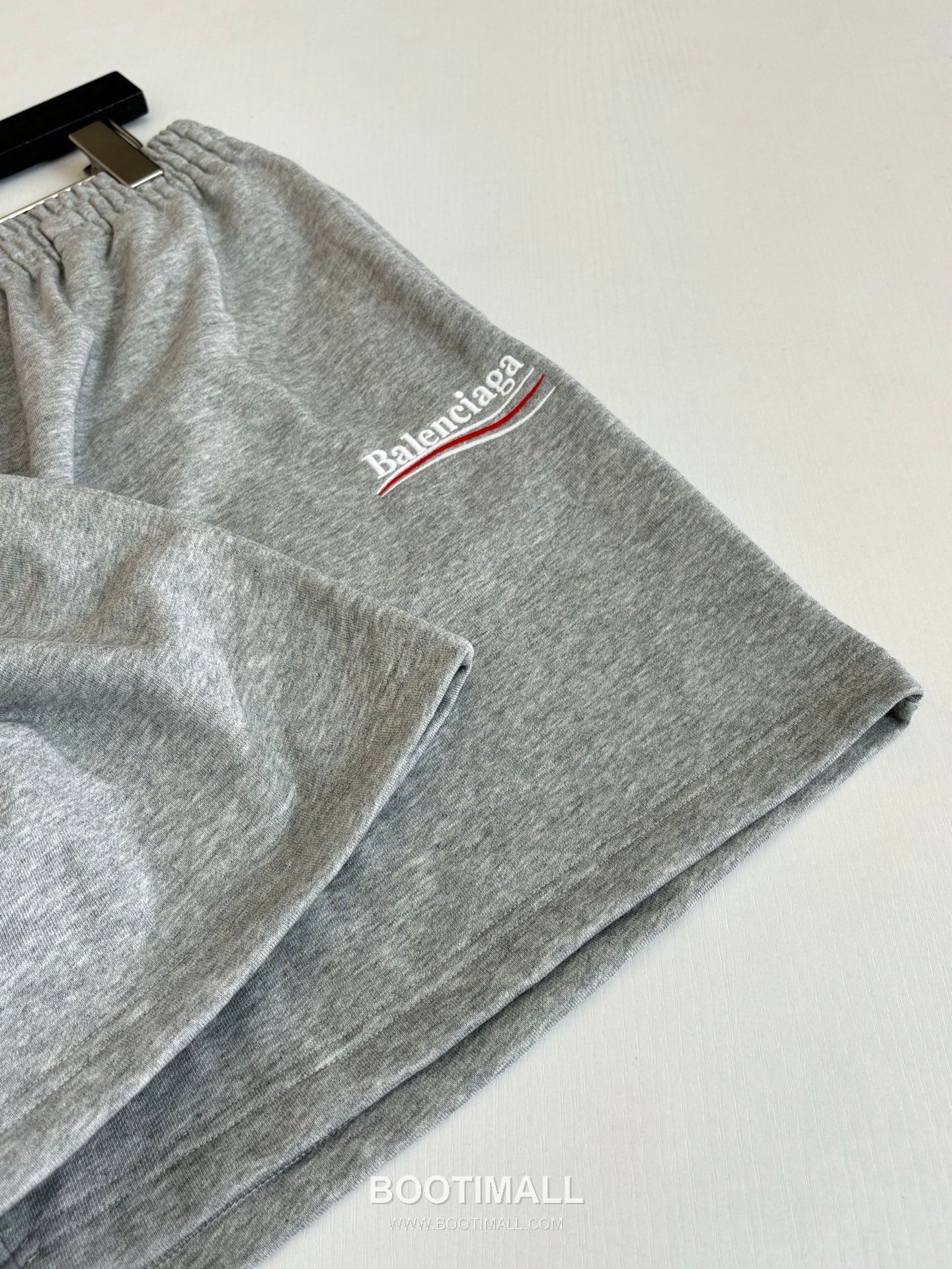 Balenciaga Logo Embroidered Cotton Sweat Shorts 발렌시아가 로고 자수 코튼 스웨트 쇼츠 7