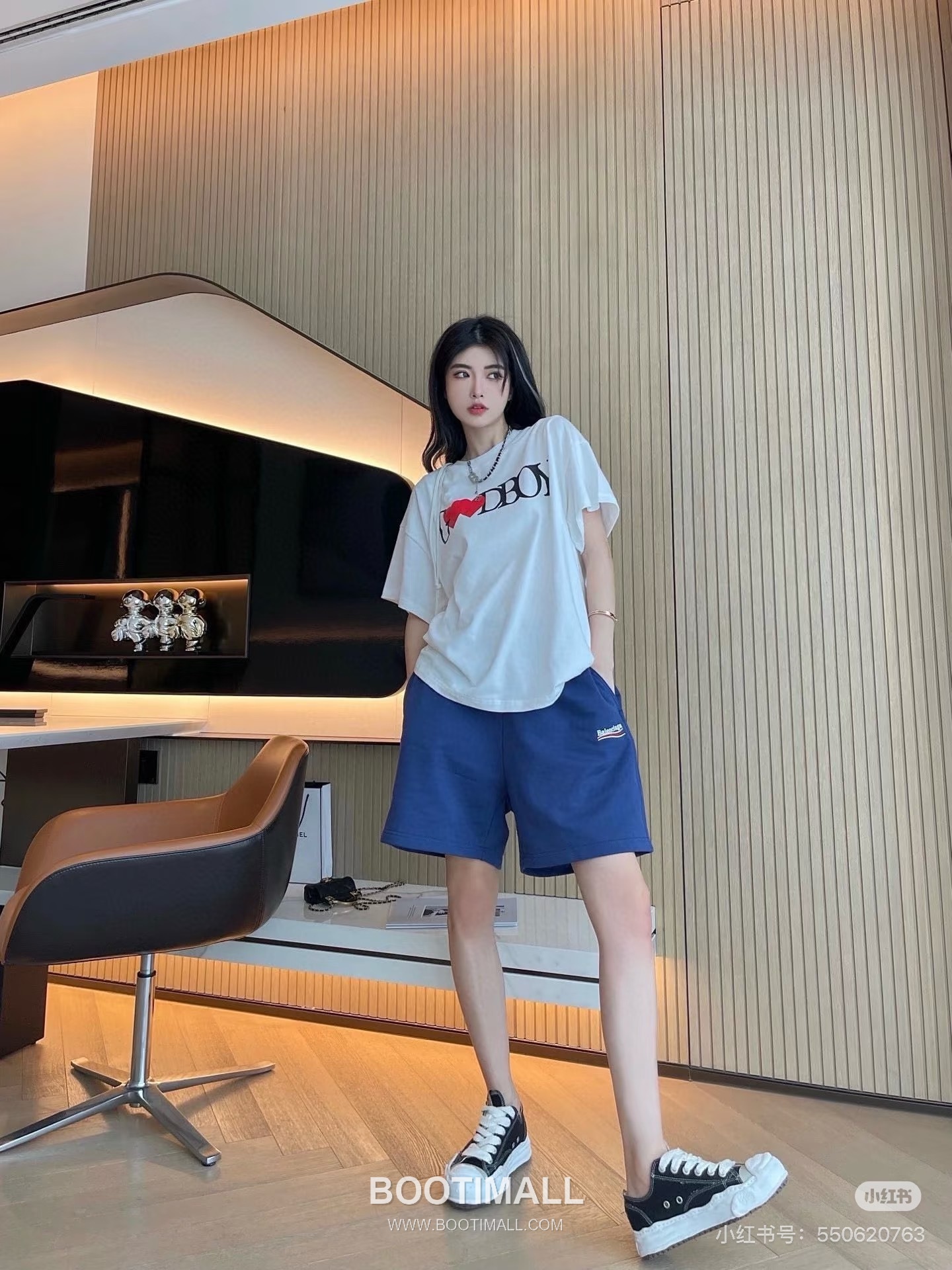 Balenciaga Logo Embroidered Cotton Sweat Shorts 발렌시아가 로고 자수 코튼 스웨트 쇼츠 4