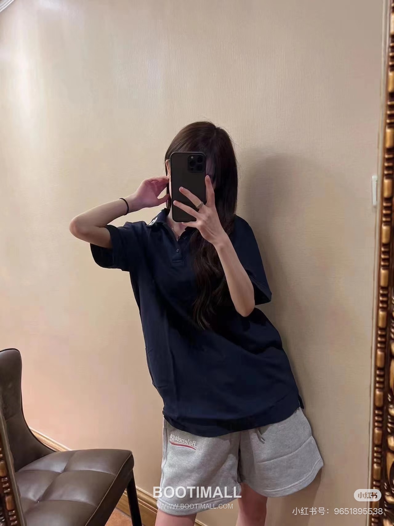 Balenciaga Logo Embroidered Cotton Sweat Shorts 발렌시아가 로고 자수 코튼 스웨트 쇼츠 8