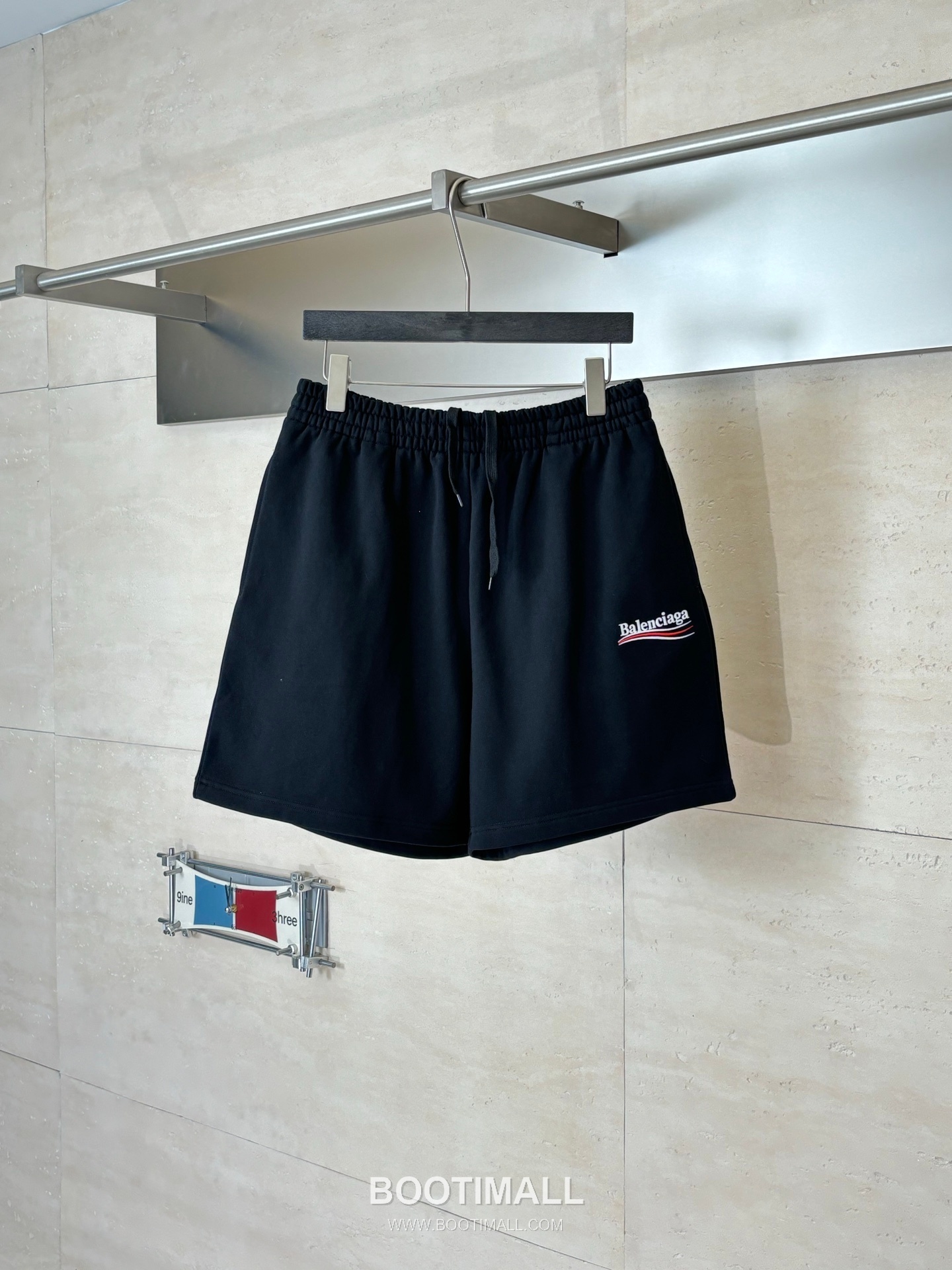 Balenciaga Logo Embroidered Cotton Sweat Shorts 발렌시아가 로고 자수 코튼 스웨트 쇼츠 10