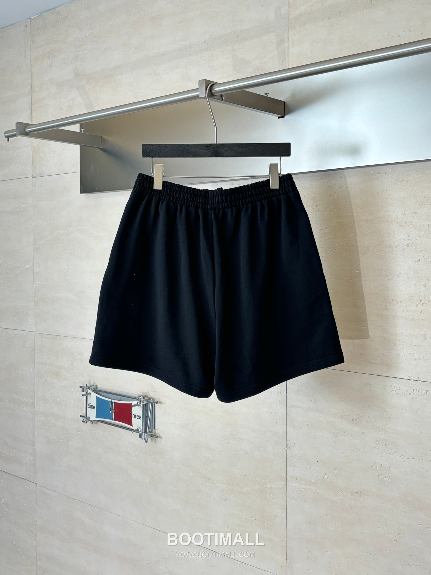 Balenciaga Logo Embroidered Cotton Sweat Shorts 발렌시아가 로고 자수 코튼 스웨트 쇼츠 11